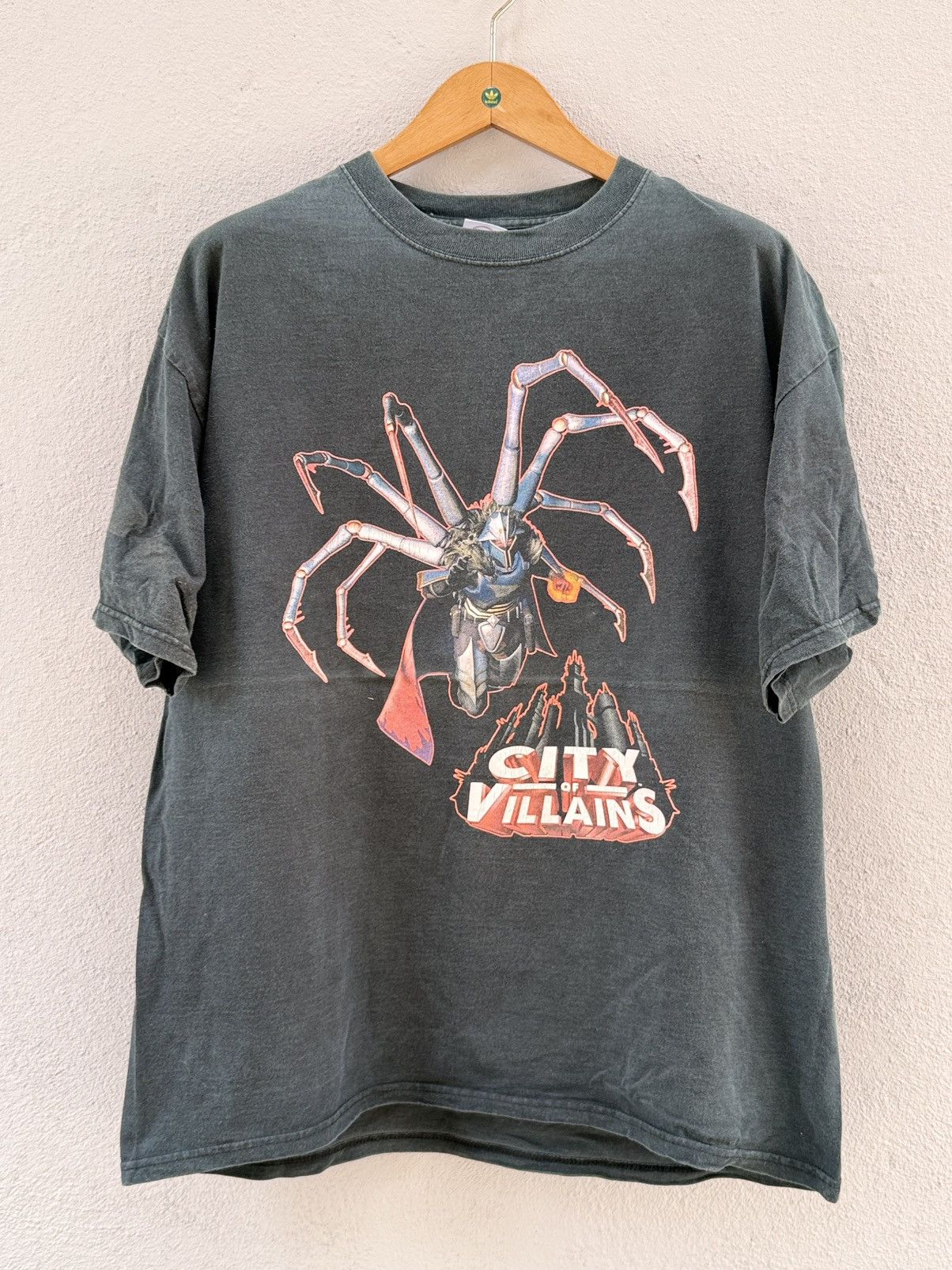 Optic Gaming Thrashed Vintage Game City Of Villains Faded Tee Size US XL / EU 56 / 4 - 1 Thumbnail