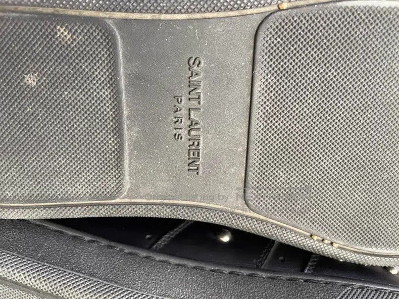 Saint Laurent Paris Saint Laurent Paris High-Top Studs Black Canvas Shoes Size US 7 / EU 40 - 7 Thumbnail