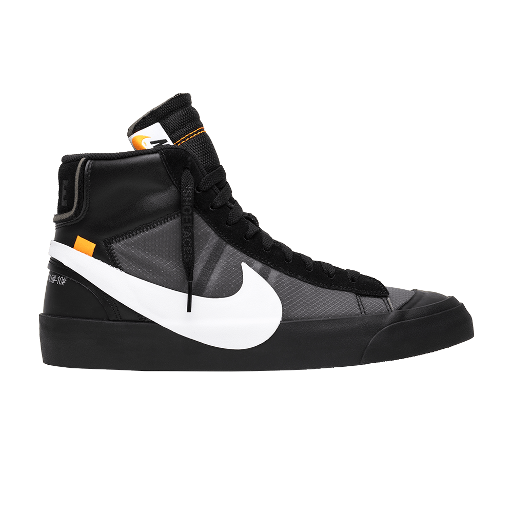 image of Off-White X Blazer Mid Grim Reapers Shoes in Black, Men's (Size 5)