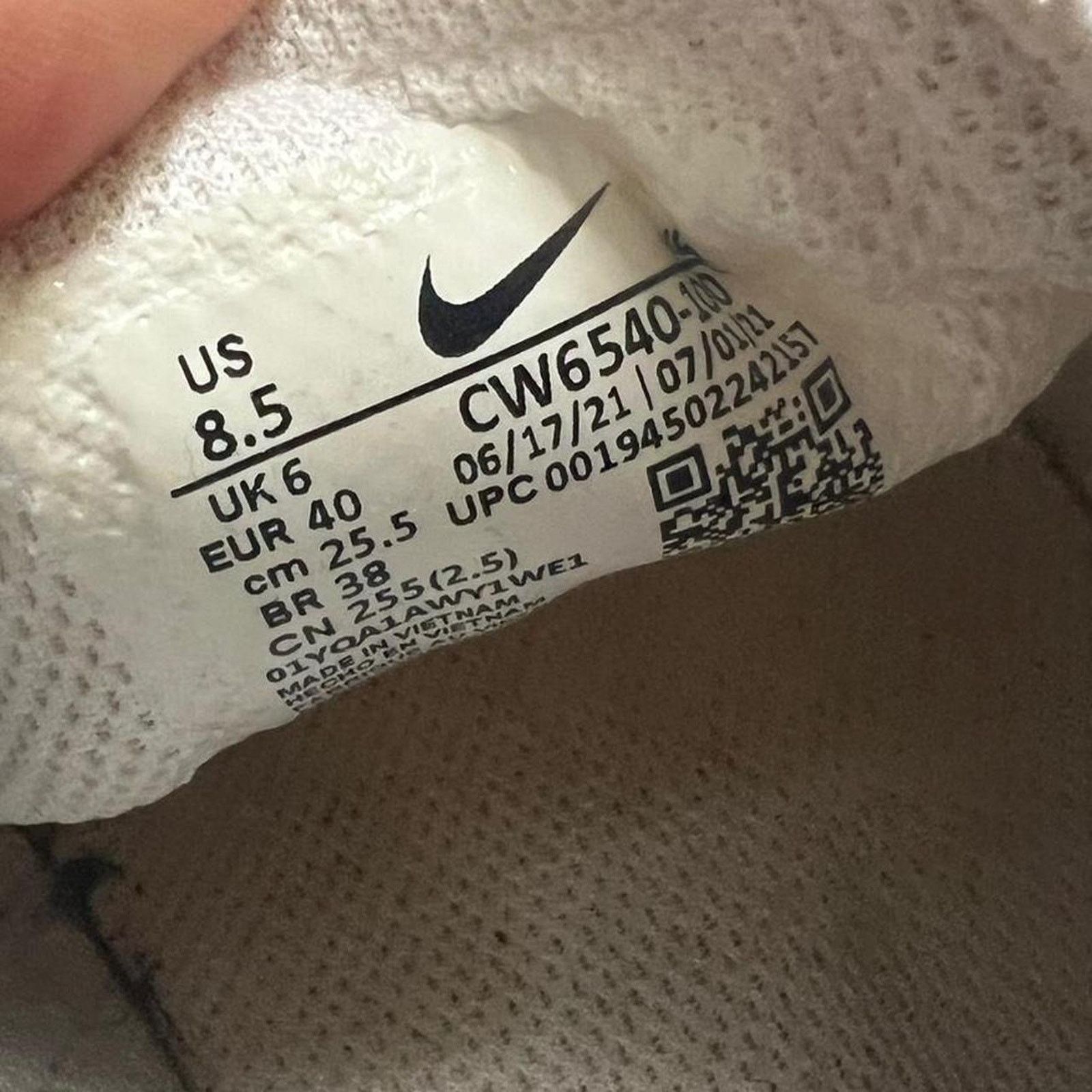 Nike Nike court legacy white slip Size US 8.5 / IT 38.5 - 2 Thumbnail