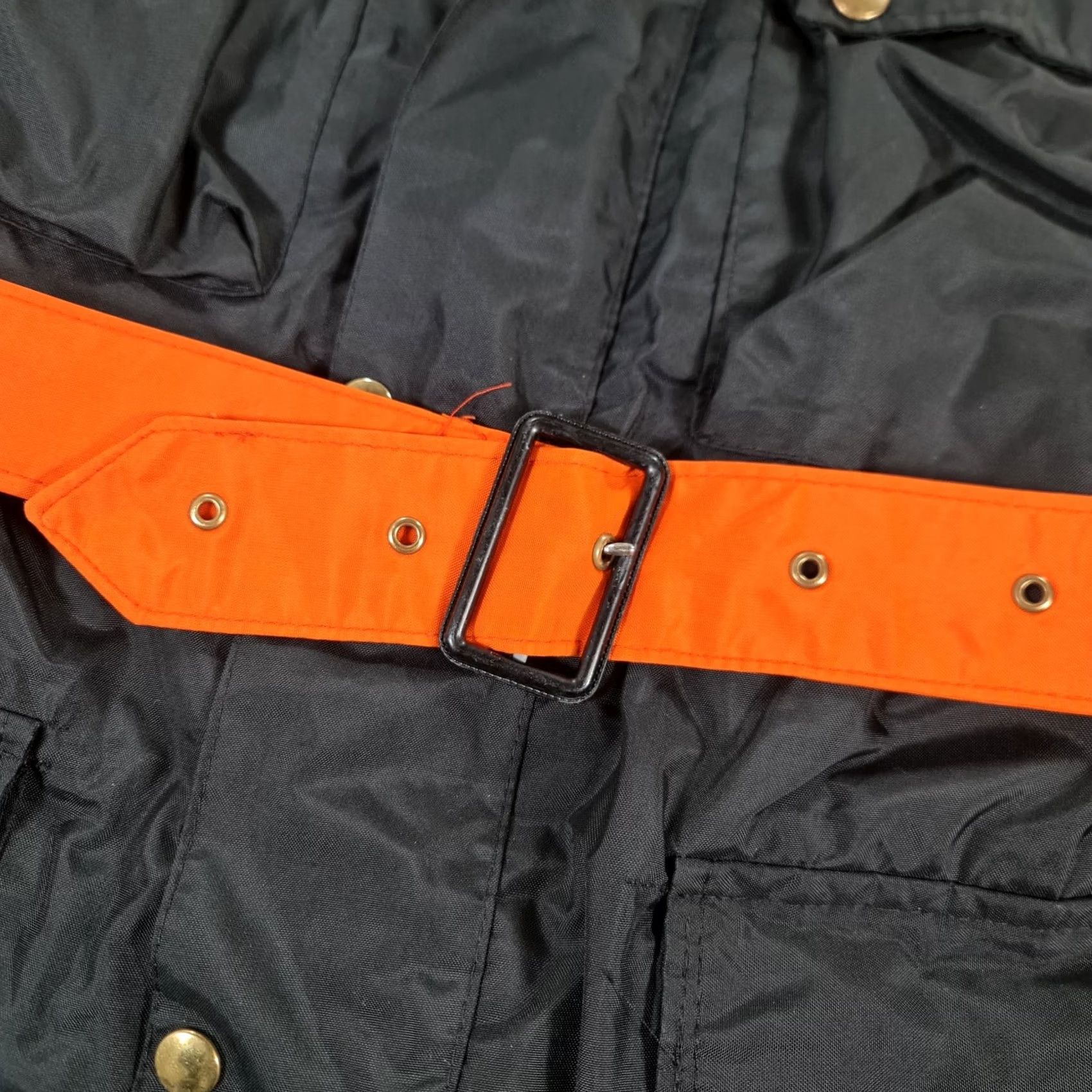 Belstaff Belstaff Mens Jacket Small Black Orange Classic Trailmaster Formula 750 Belted Size US S / EU 44-46 / 1 - 5 Thumbnail