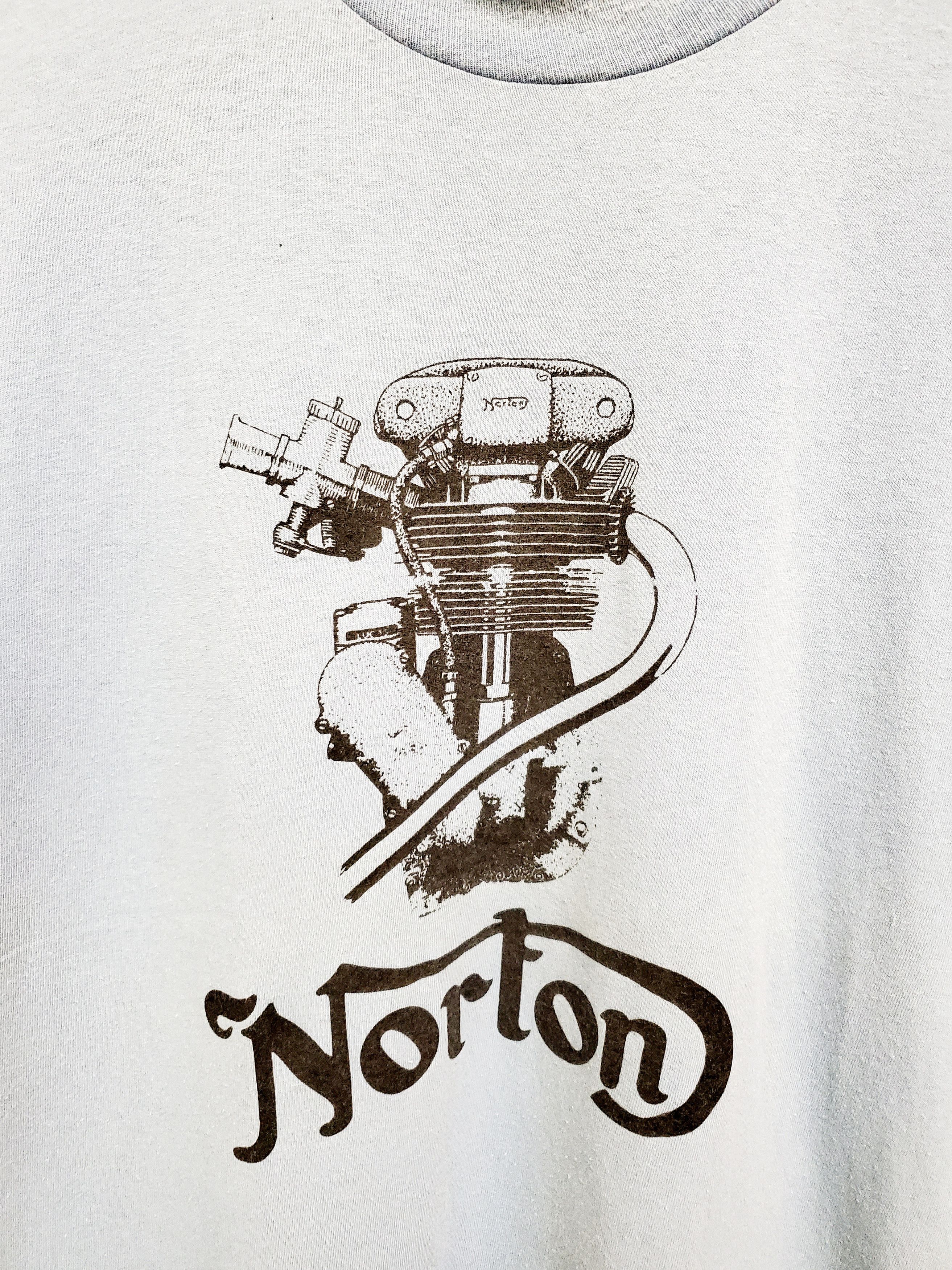 Norton × Vintage Vintage 80’s - the Unapproachable Norton rare designshirt L Size US L / EU 52-54 / 3 - 2 Thumbnail