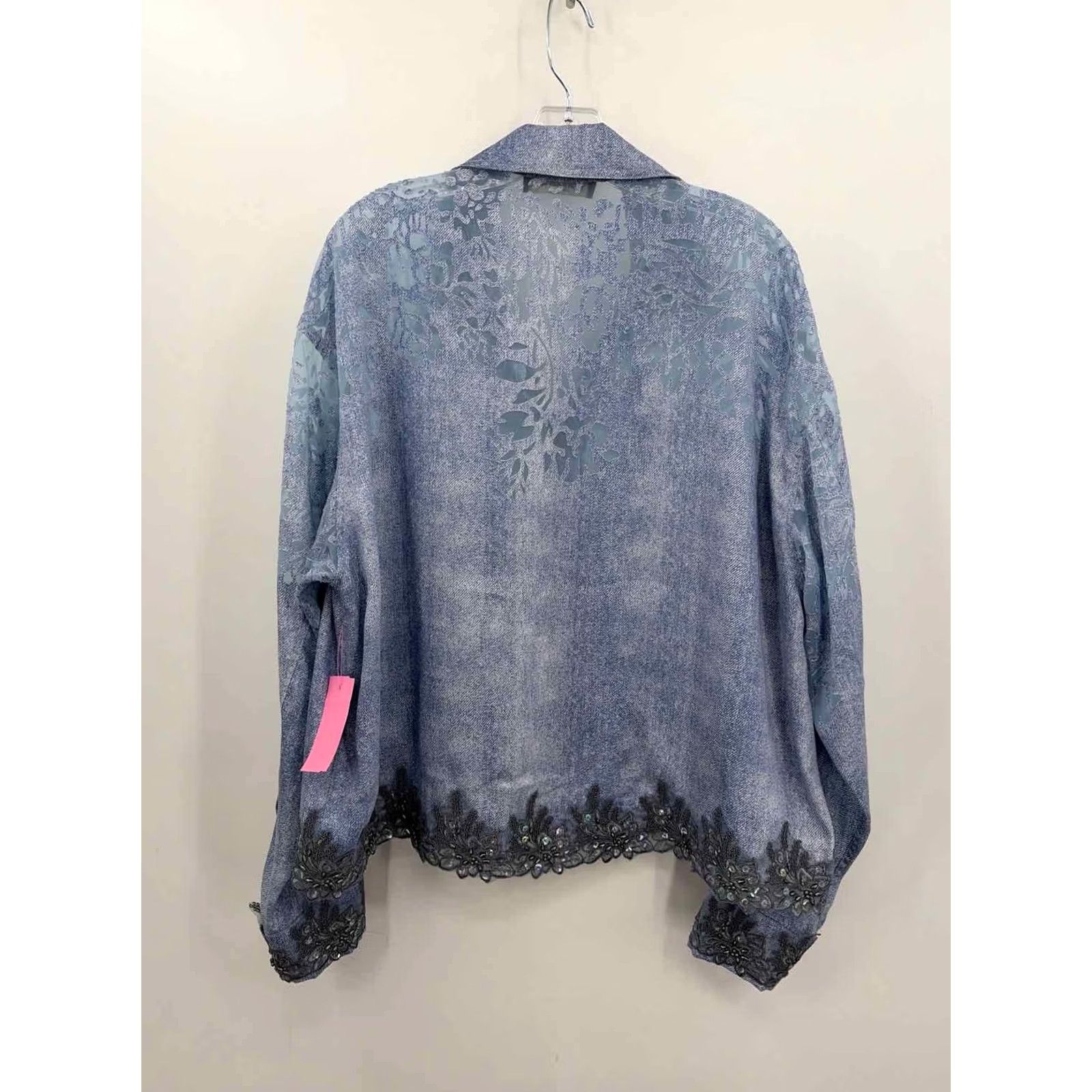 Vintage Pre-Owned Rich Radi Q's Blue Button Down Long Sleeve Blouse - Medium Regular Size XS? Size M / US 6-8 / IT 42-44 - 2 Thumbnail
