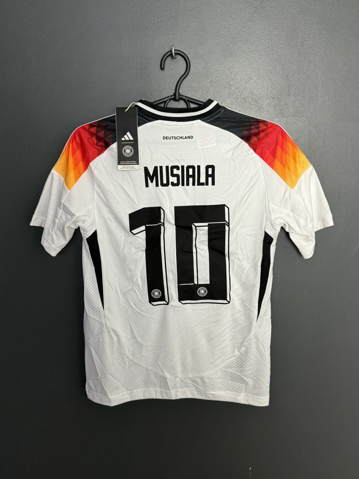 Adidas KIDS New Germany 2024 Home Musiala Football Jersey T-Shirt Size US XS / EU 42 / 0 - 1 Thumbnail