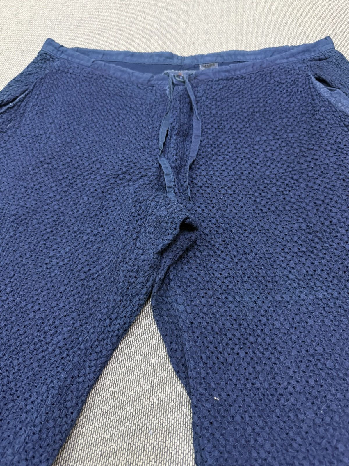 Blue Blue Japan Vintage Blue Blue Japan Indigo Textured Pants Size US 34 / EU 50 - 4 Thumbnail