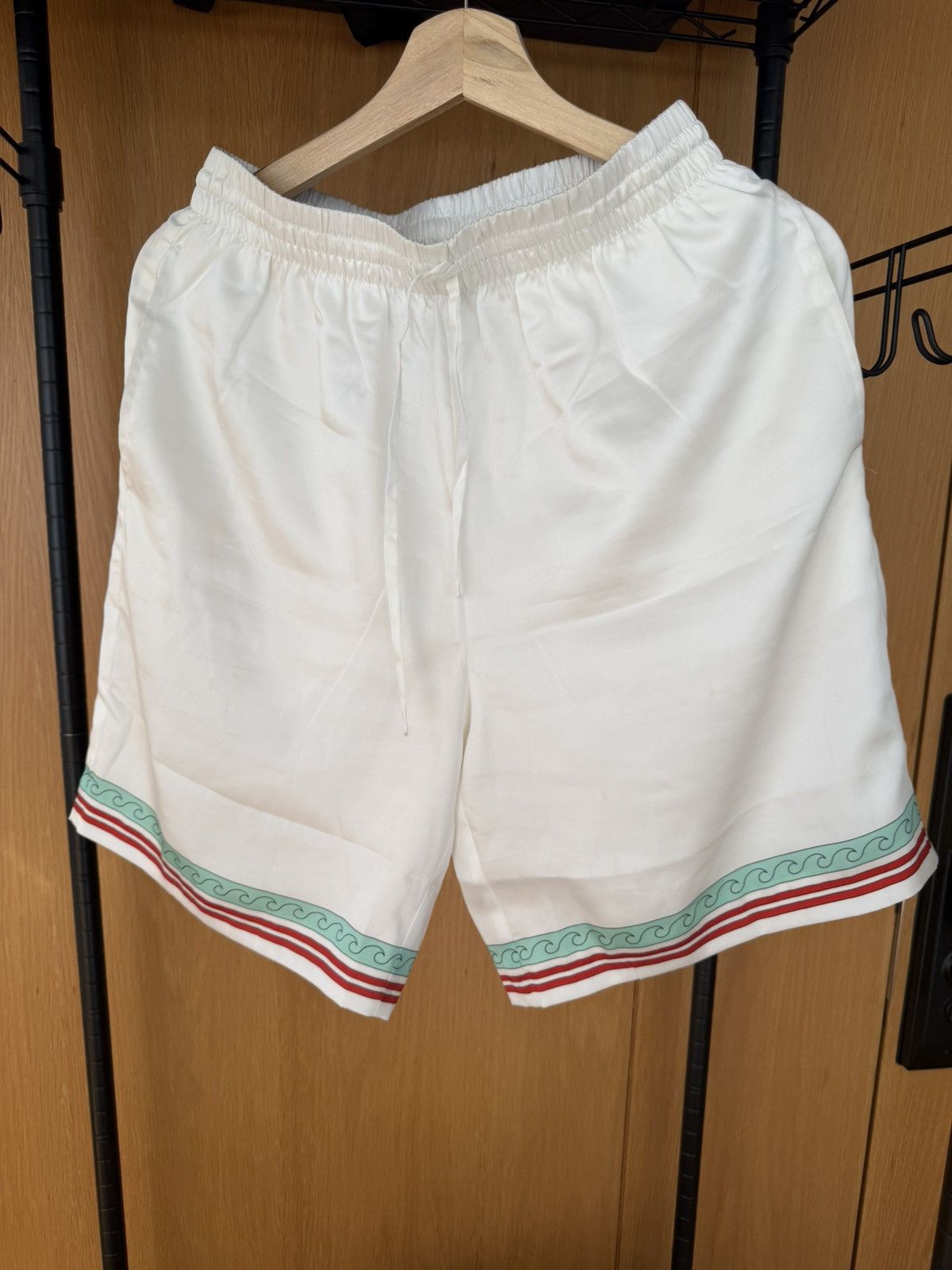 Casablanca Casablanca silk shorts caviar kaspia - size S Size US 30 / EU 46 - 1 Thumbnail