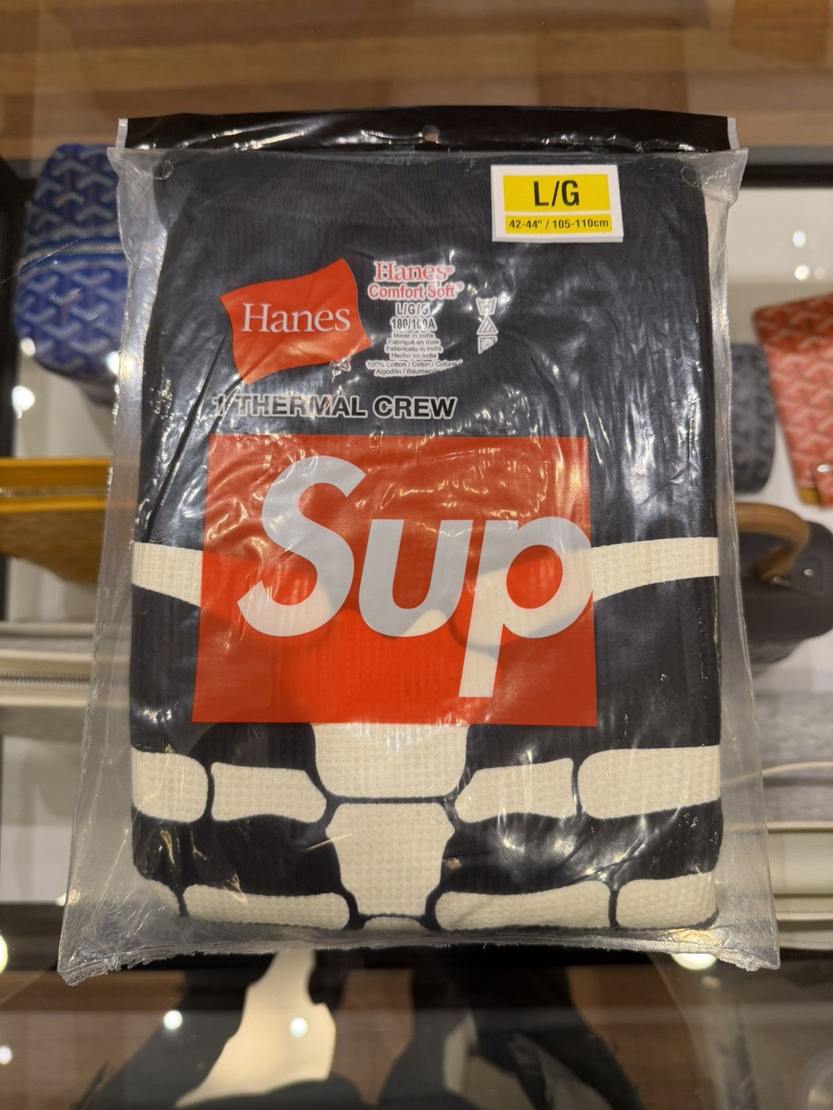 Hanes × Supreme Supreme Hanes Bones Thermal Long Sleeve Top Size US L / EU 52-54 / 3 - 1 Thumbnail
