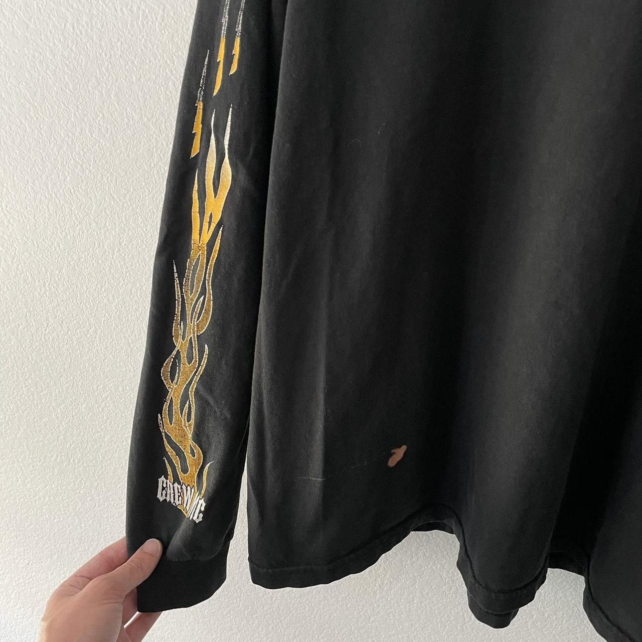 Hanes × Vintage Vintage Support Your Crew MC Flame Sleeve Long Sleeve Size US XL / EU 56 / 4 - 3 Thumbnail