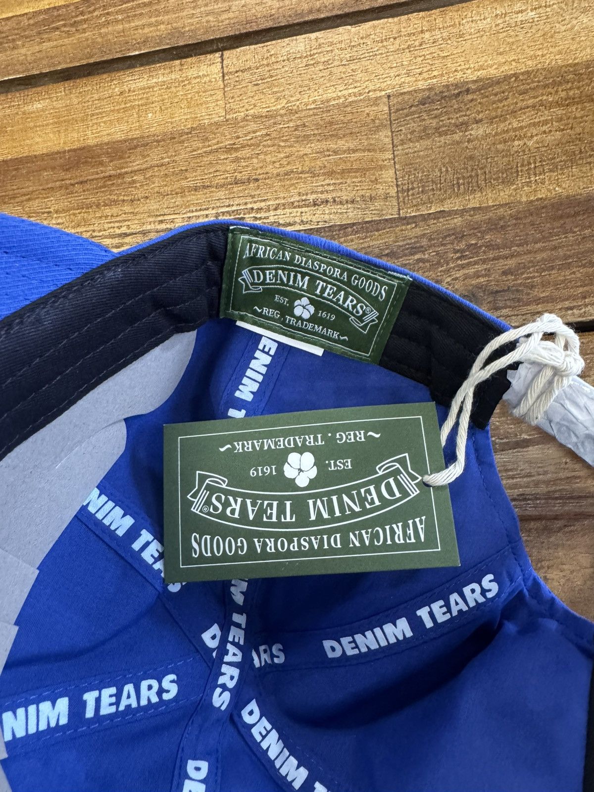 DENIM TEARS DENIM TEARS Wreath Adjustable Hat BLUE Size ONE SIZE - 4 Thumbnail