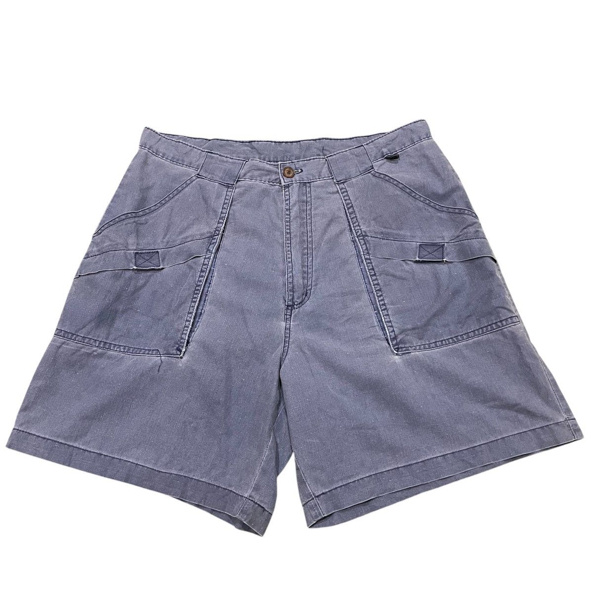 Jansport Vintage JanSport Outdoor Utility Shorts Blue Cotton Canva Size US 34 / EU 50 - 1 Thumbnail