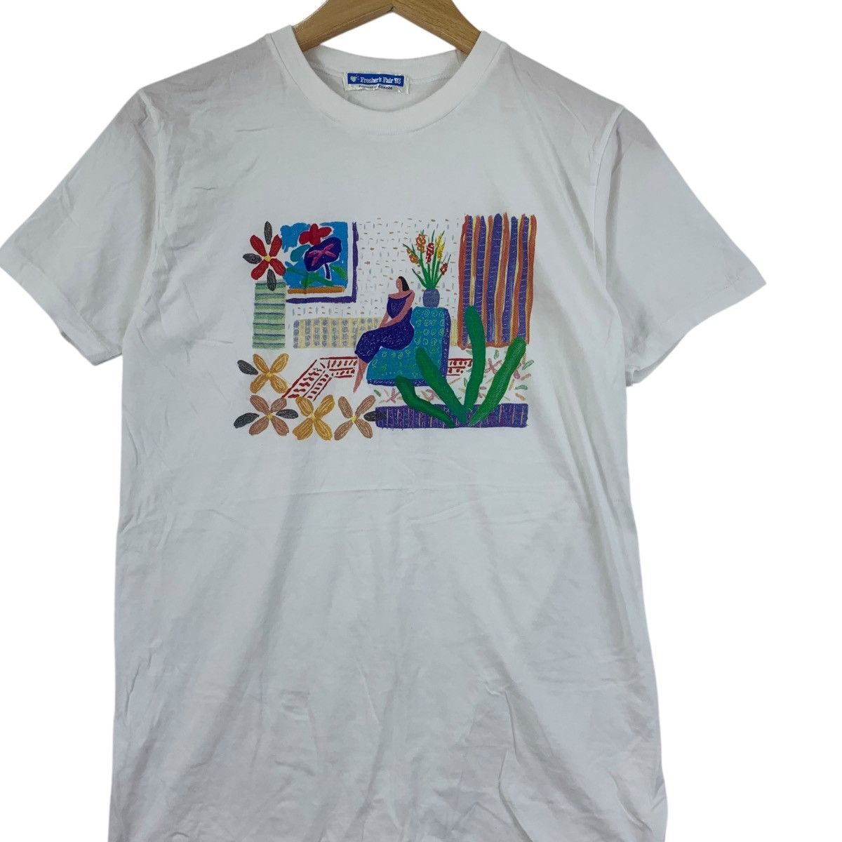 Vintage Vintage 1993 FRESHER’S FAIR KANEBO Illustration Art Tee Size XS / US 0-2 / IT 36-38 - 3 Thumbnail