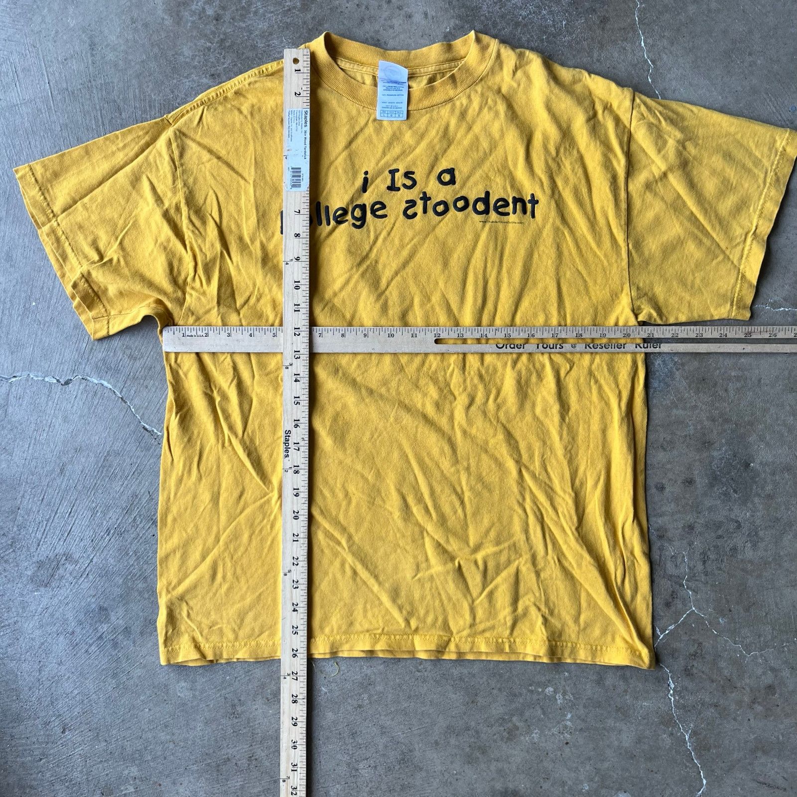 Vintage VINTAGE COLLEGE STUDENT PARODY OBSCURE NICHE SHIRT 90S LARGE Size US L / EU 52-54 / 3 - 5 Thumbnail