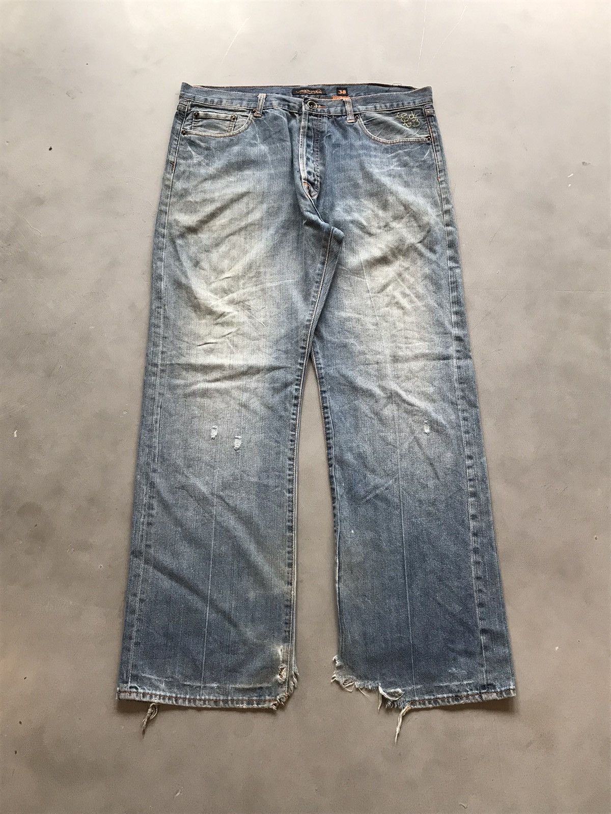Ed Hardy Vintage Ed hardy embroidered denim Size US 38 / EU 54 - 2 Thumbnail