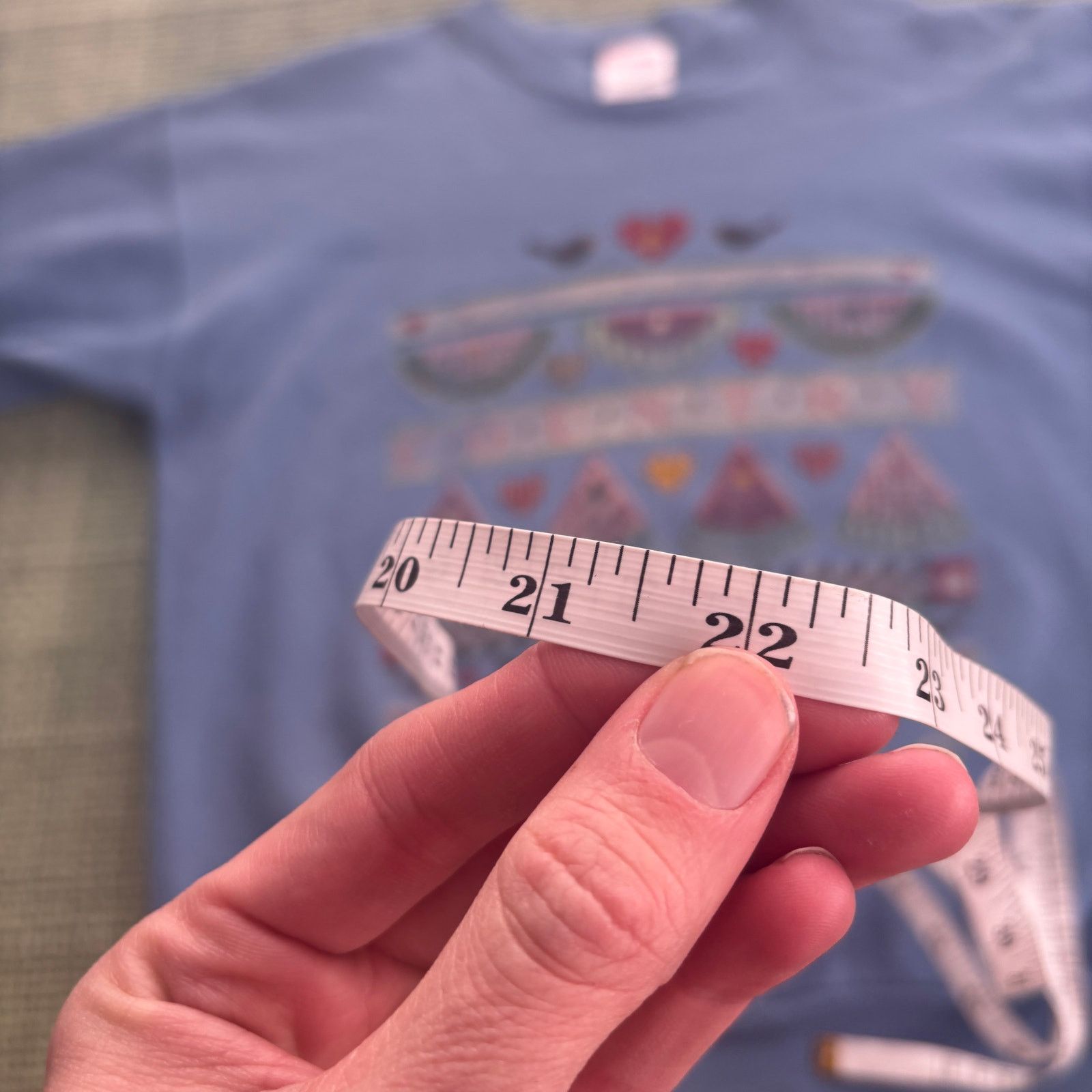Hanes Vintage Arkansas cottagecore light blue grandma sweatshirt Size M / US 6-8 / IT 42-44 - 7 Thumbnail