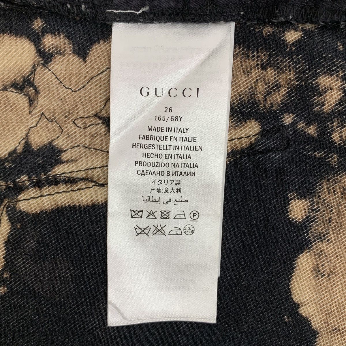 Gucci Gucci Black And White Color-block Ink Wash Denim Pants K26WX Size 26" / US 2 / IT 38 - 7 Thumbnail