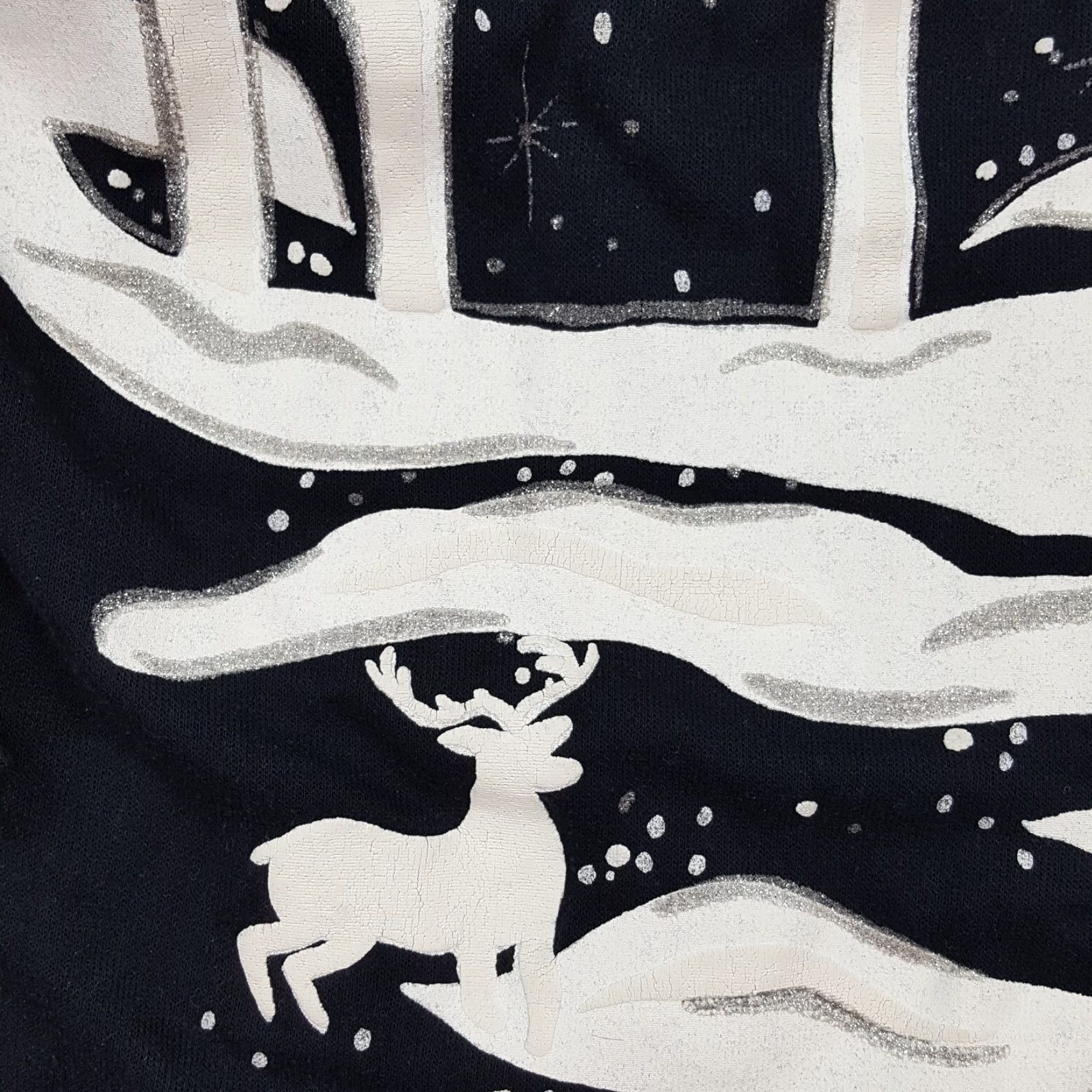 Vintage VINTAGE Roaman's Sweatshirt Black Crewneck 3X Unisex Adults 90s Winter Trees Snow Nature Holiday Graphic Print Size US XXL / EU 58 / 5 - 5 Thumbnail