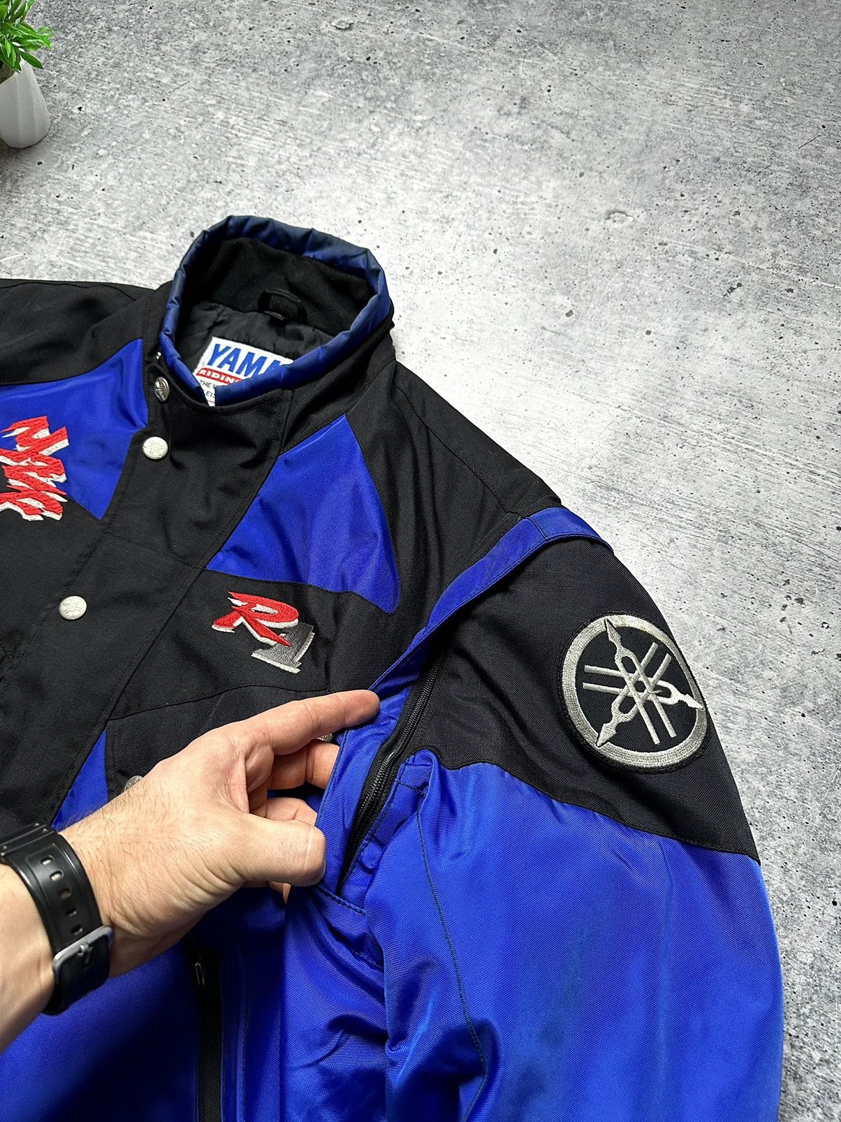 Yamaha Vintage 90s Yamaha R1 Transformer 2 in 1 Racing Moto Jacket Size US XL / EU 56 / 4 - 5 Thumbnail