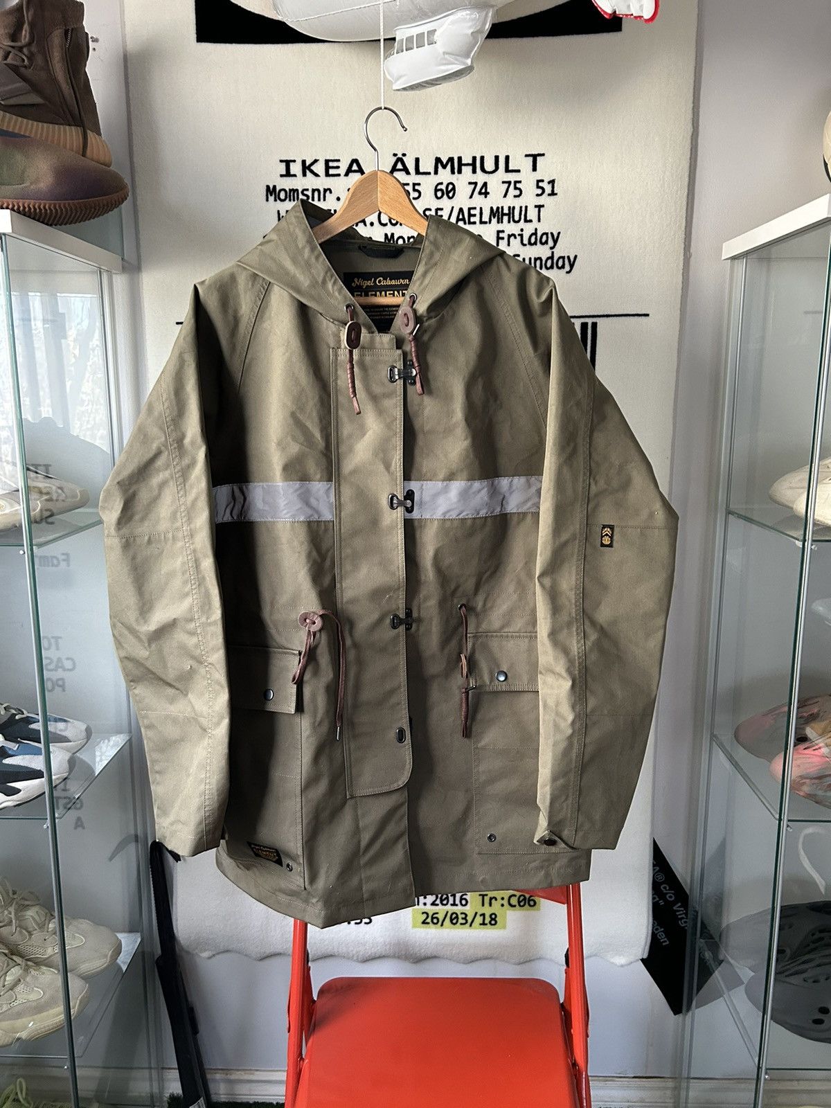 image of Element Nigel Cabourn Shell Jacket in Brown, Men's (Size XL)