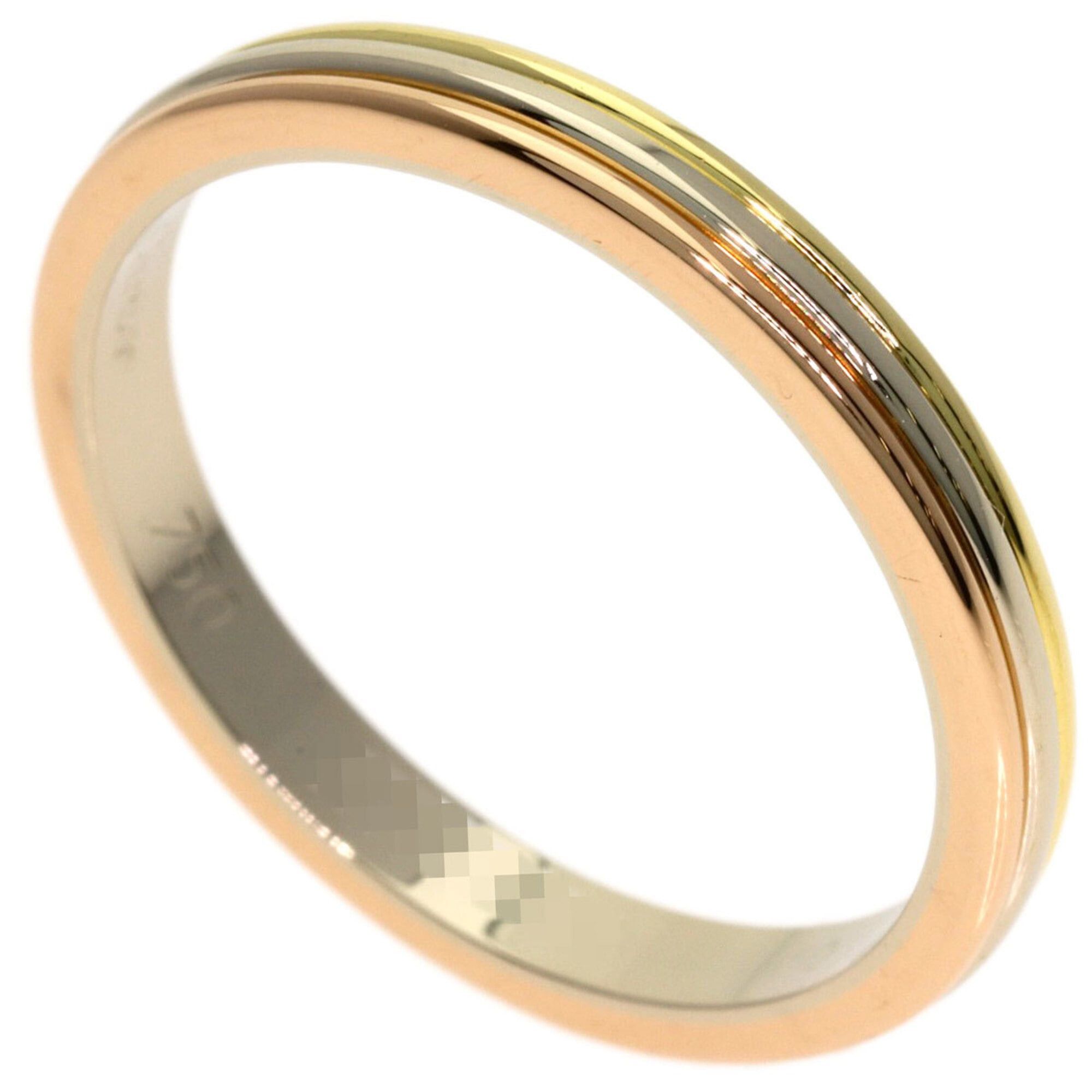 Cartier Cartier 3-color #60 Ring - 18K Yellow Gold/18K Pink White Gold Women's Size ONE SIZE - 1 Thumbnail