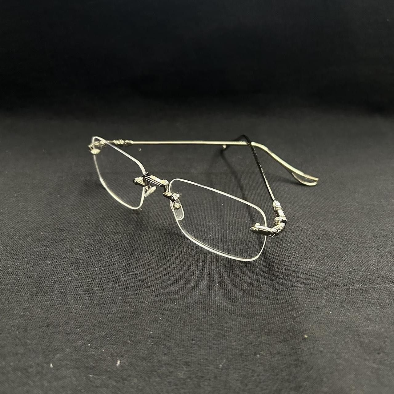 Japanese Brand × Vintage Y2K 2000s Style Silver Cross Hip Hop Blue Tint Sunglasses Size ONE SIZE - 6 Thumbnail