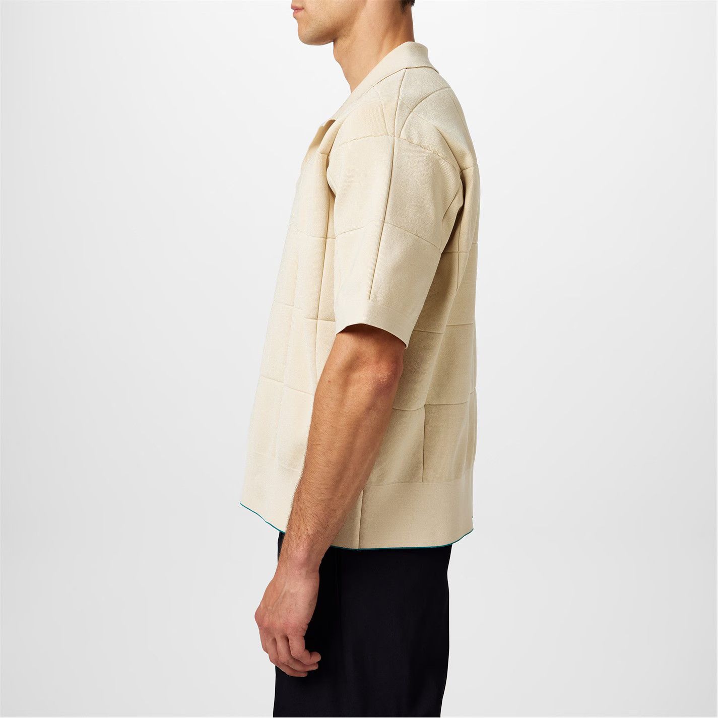 Jacquemus o1g2r1mq0426 Short-Sleeve Polo Shirt in Beige Size US S / EU 44-46 / 1 - 3 Thumbnail