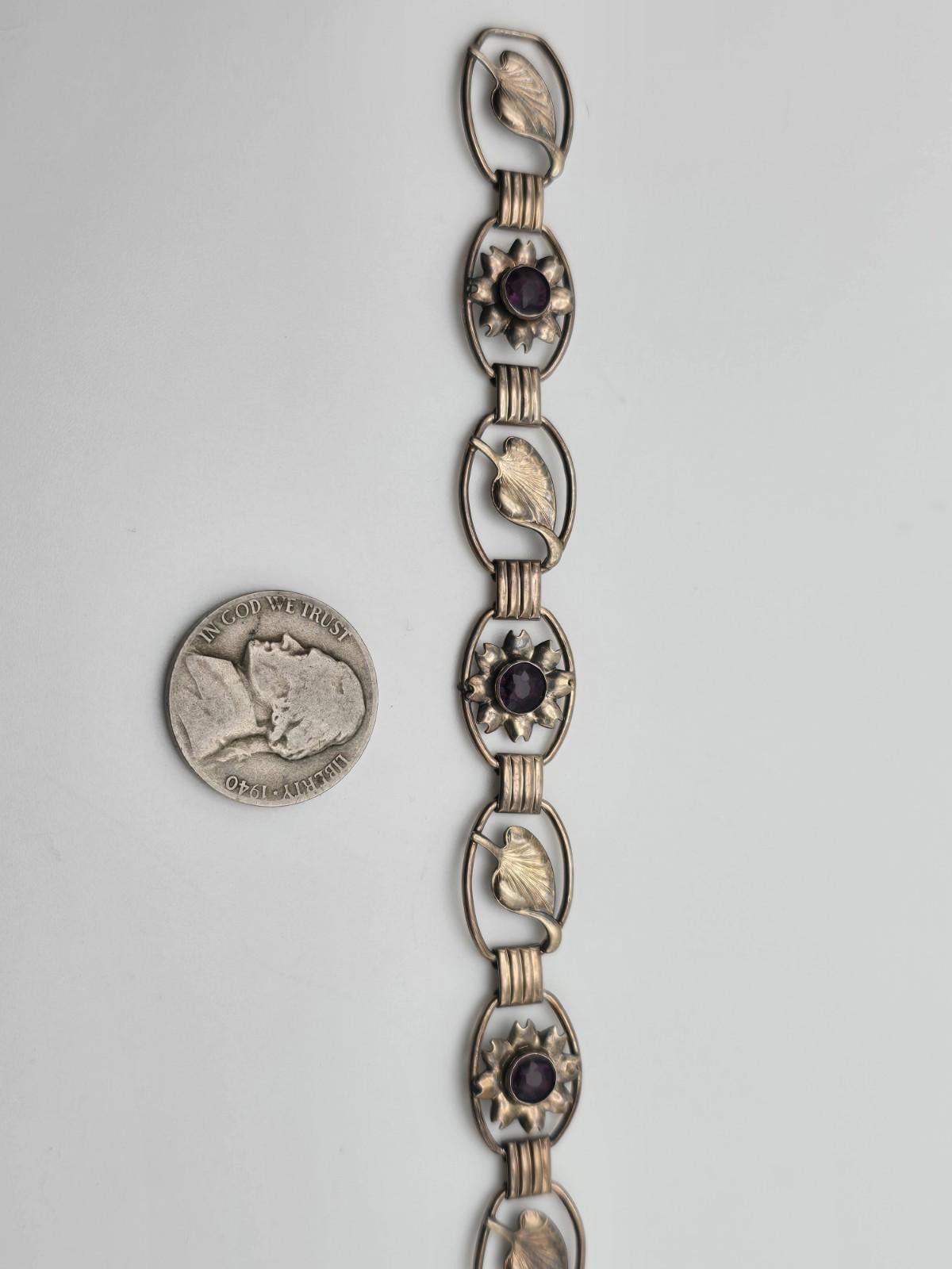 Other Vintage 1/20 12K GF / Sterling Bohemian Garnet Bracelet Size ONE SIZE - 1 Thumbnail
