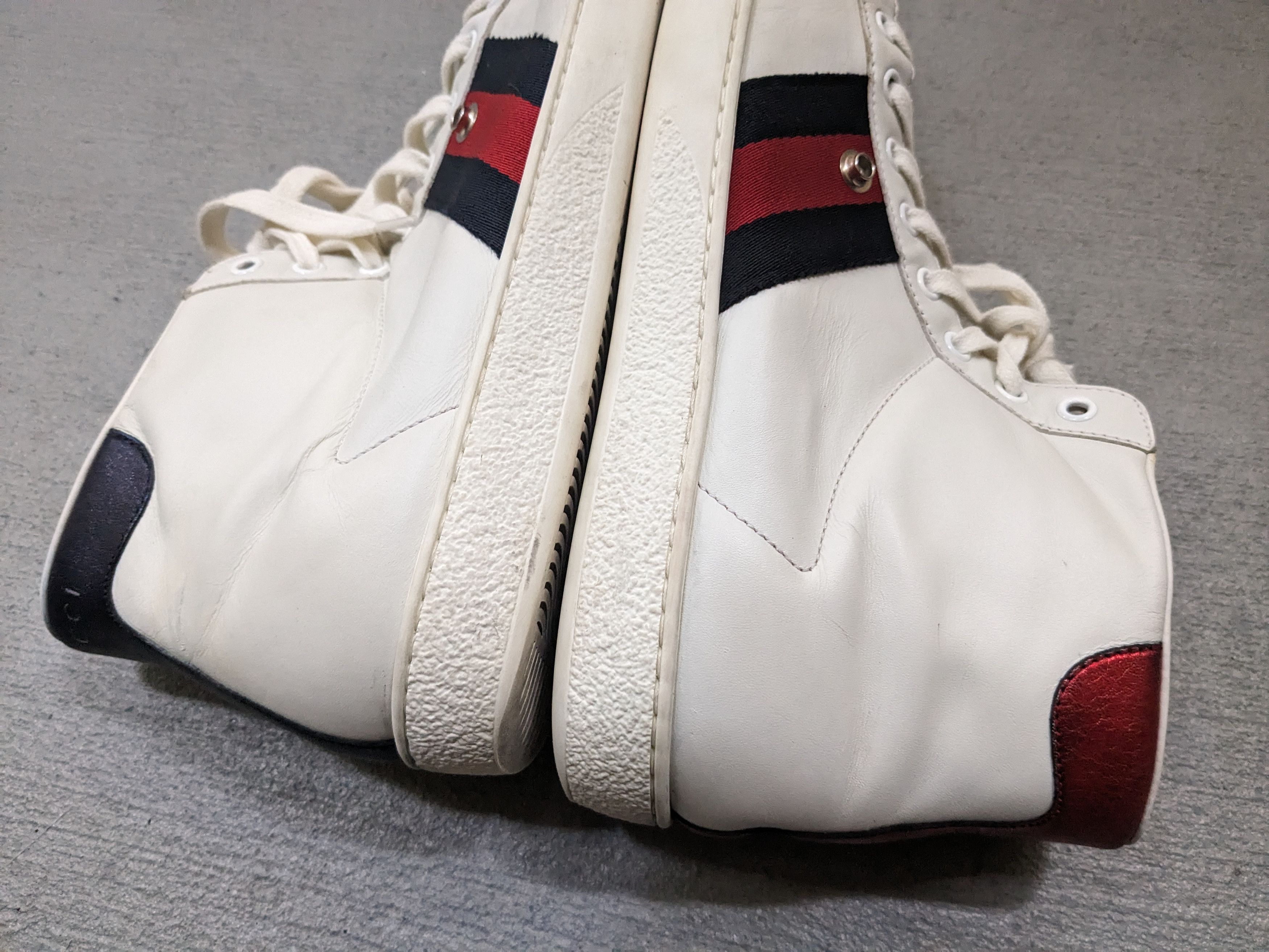 Gucci Gucci Ace Sneakers Size 9 White Leather High Tops Size US 9 / EU 42 - 6 Thumbnail