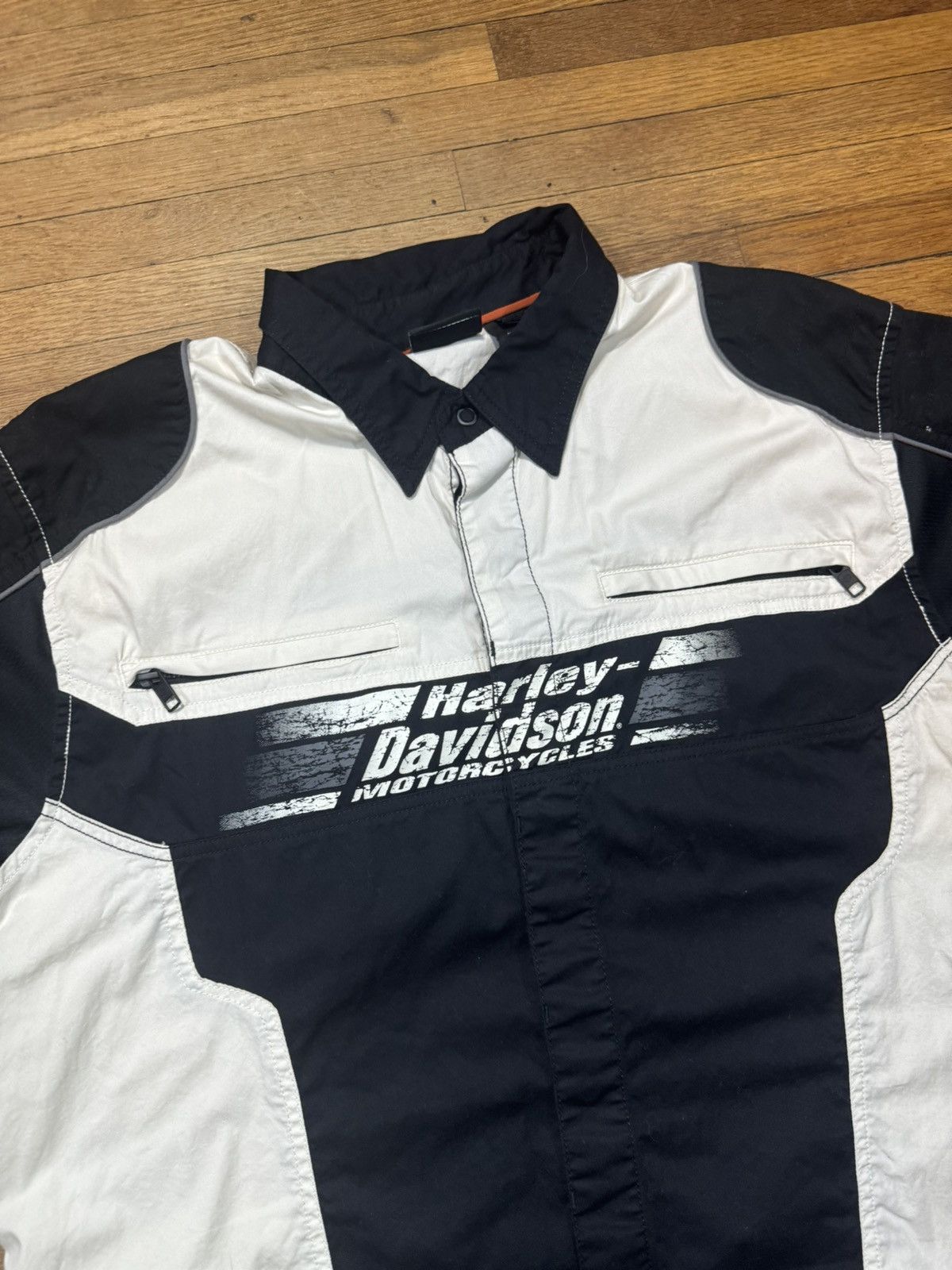 Harley Davidson Vintage Harley Davidson Button Up Shirt Size US XL / EU 56 / 4 - 3 Thumbnail