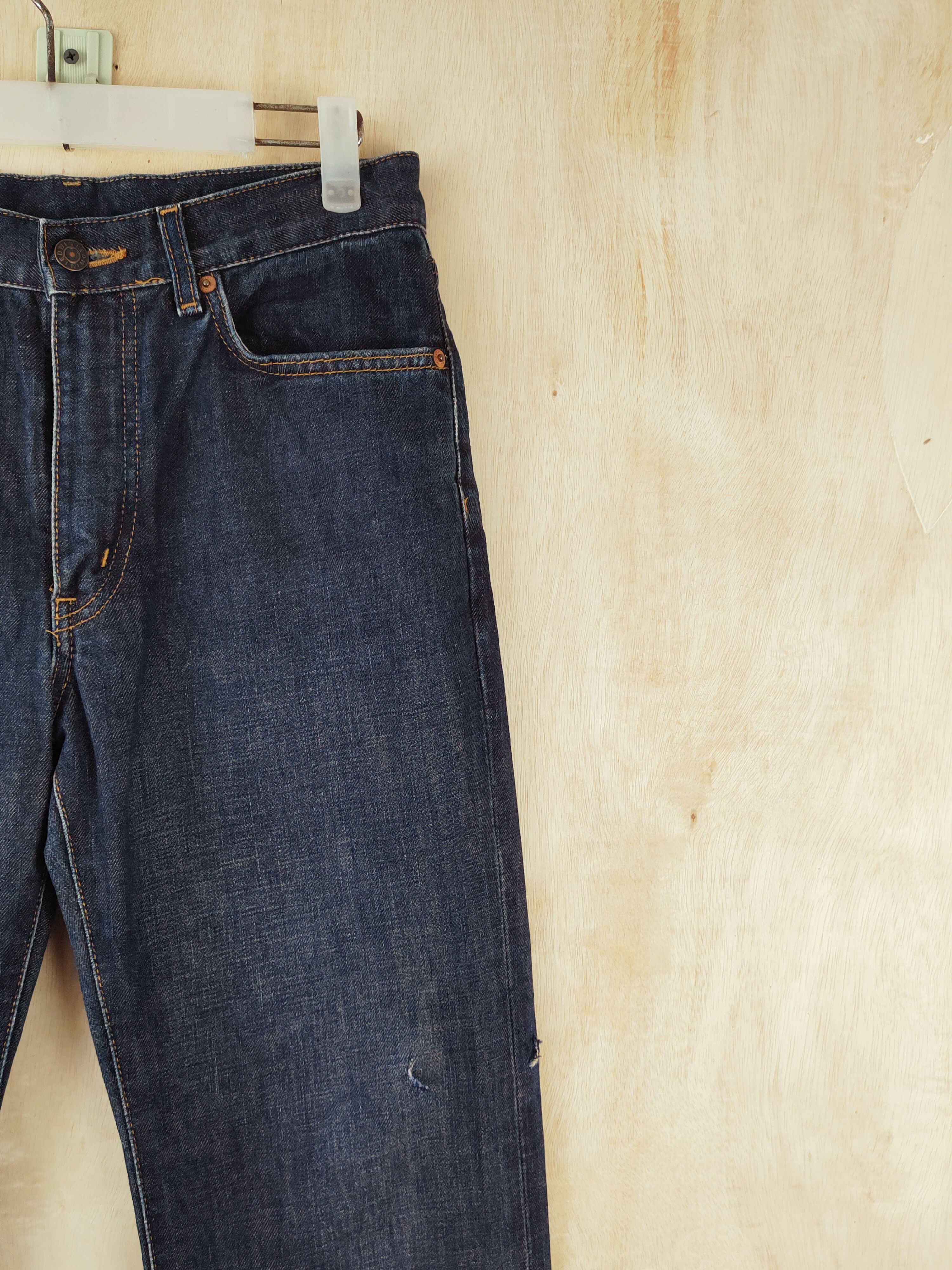 Edwin Edwin Dark Blue Distressed Ripped Jeans #S2678 Size US 30 / EU 46 - 5 Thumbnail