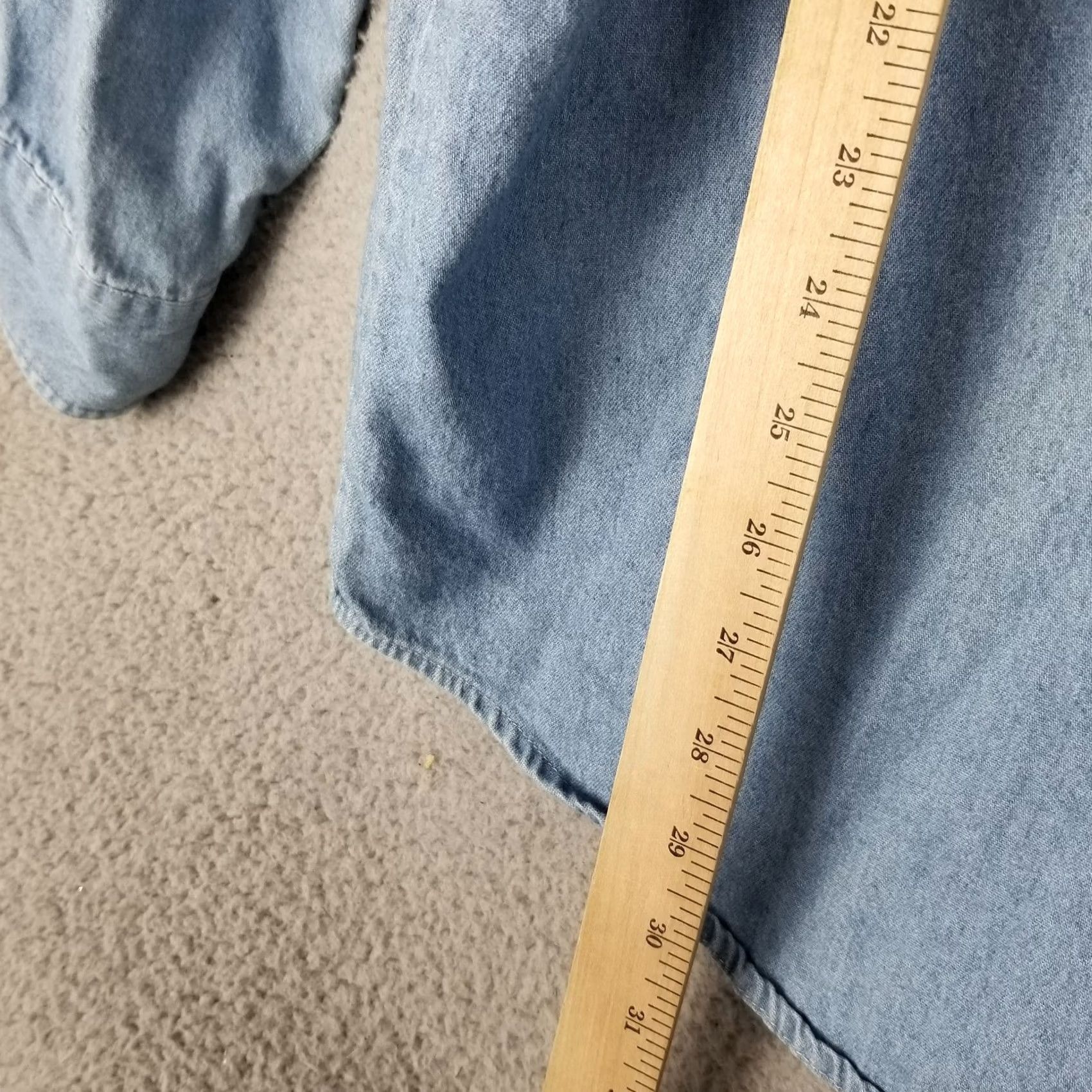Vintage Blue Generation Denim Shirt Men 3XL Blue Generation Shirt Denim Casual Workwear 3XL Men Fade Blue Cotton Denim Size US XXL / EU 58 / 5 - 4 Thumbnail