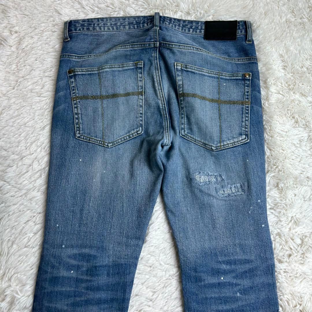 Number (N)ine Repaired Distressed Denim Size US 35 - 12 Thumbnail