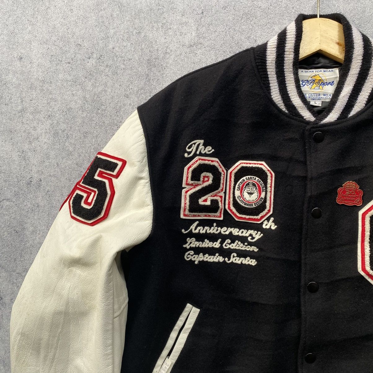 Vintage Captain Santa Leather Varsity Size US L / EU 52-54 / 3 - 6 Thumbnail