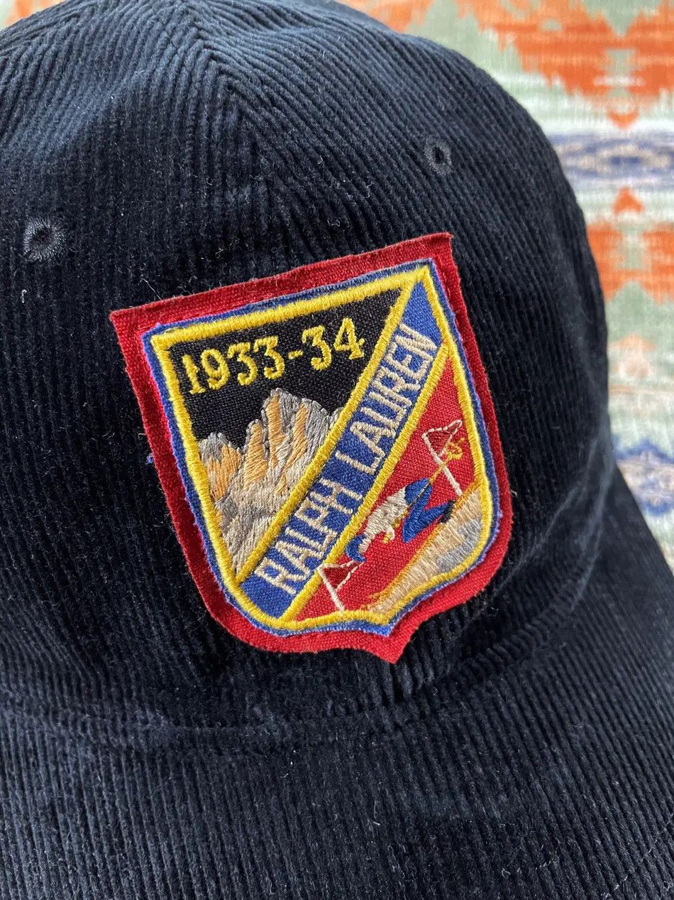 Polo Ralph Lauren Polo Ralph Lauren Corduroy Ski theme Baseball Cap Hat Size ONE SIZE - 2 Thumbnail