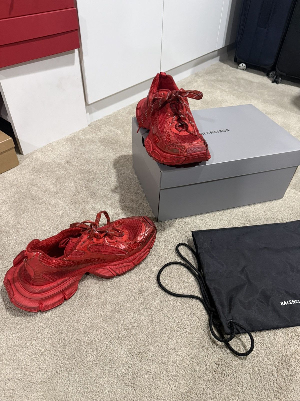 Balenciaga Red balenciaga 3XL sneakers Size US 12 / EU 45 - 2 Thumbnail
