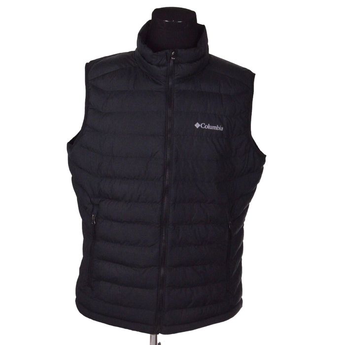 Columbia Columbia Mens Vest Jacket XL Black Omni-Heat Lightweight