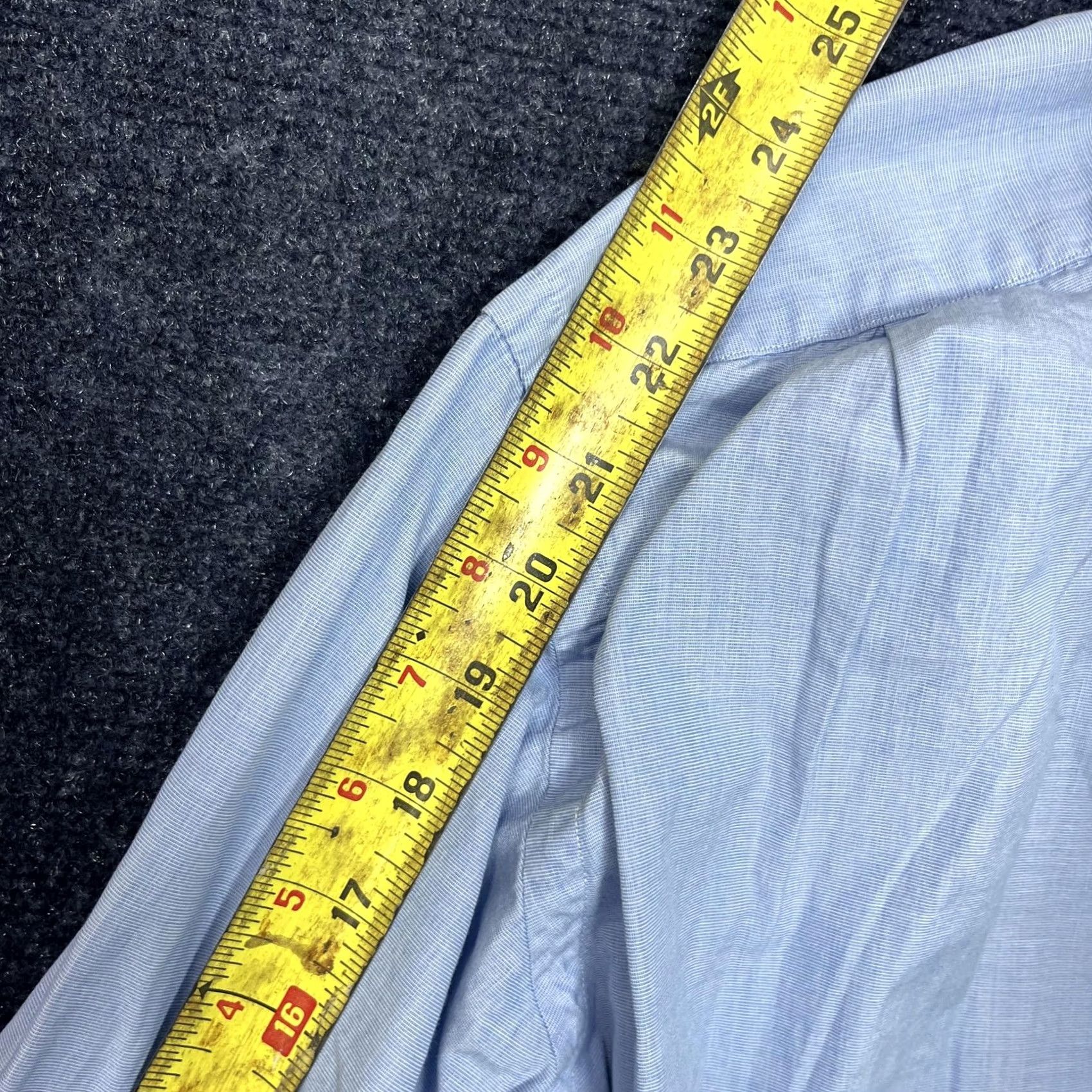 Polo Ralph Lauren Polo by Ralph Lauren Shirt Mens L Blue Chambray Long Sleeve Button-Up Classic Size US L / EU 52-54 / 3 - 7 Thumbnail