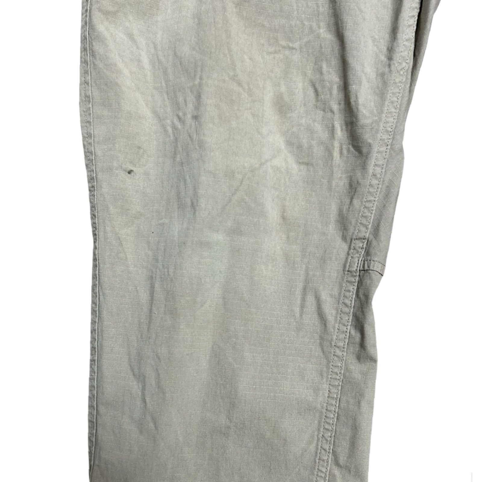 CO Duluth Trading Co Mens Standard Fit Pants 38x30 Light Brown Khaki Canvas Straight Leg Regular Rise Inseam 30 Fr Mens Pants Regular Brown Size US 38 / EU 54 - 6 Thumbnail