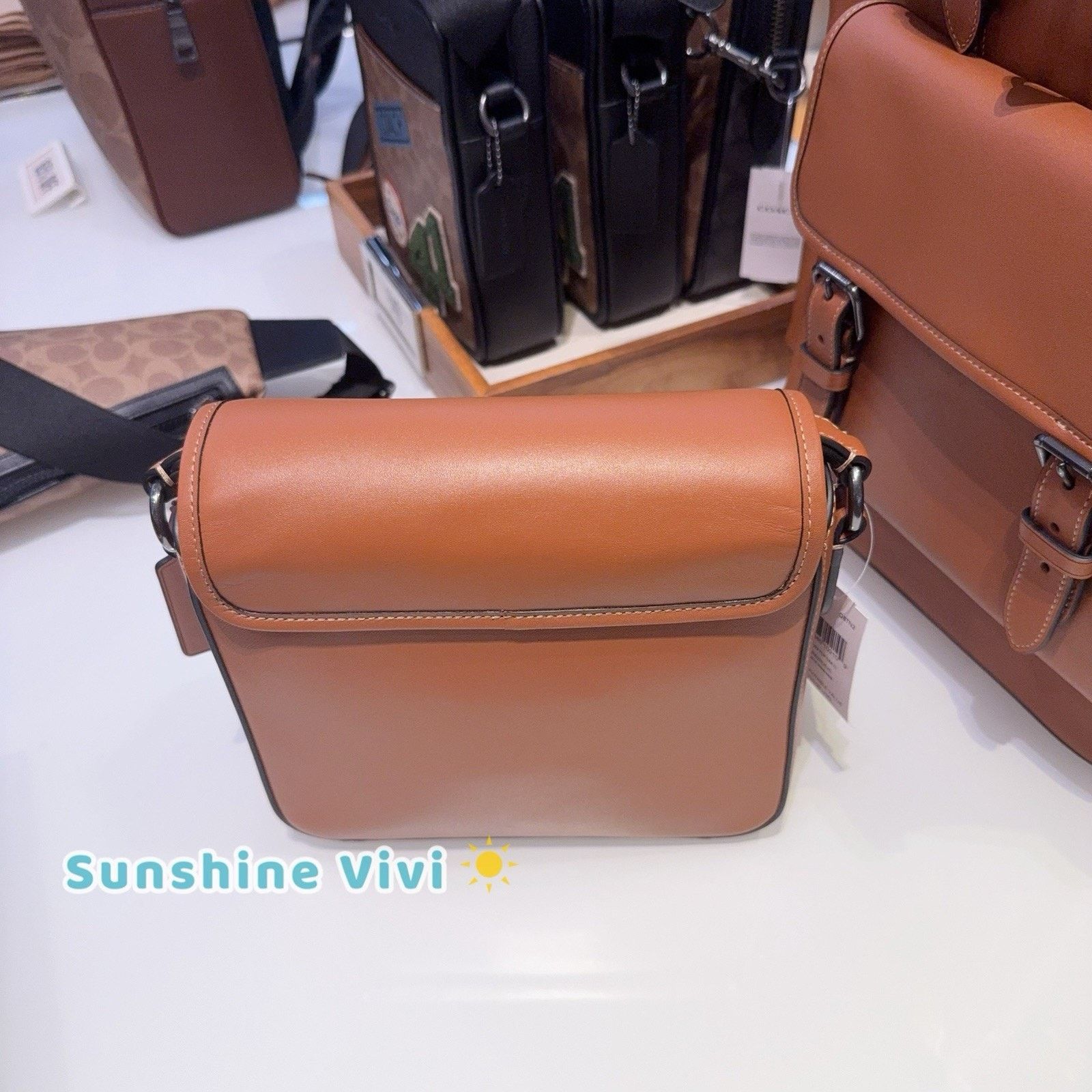 Coach NWT Coach CDB62 Leather Sullivan Leather Flap Crossbody Size ONE SIZE - 5 Thumbnail