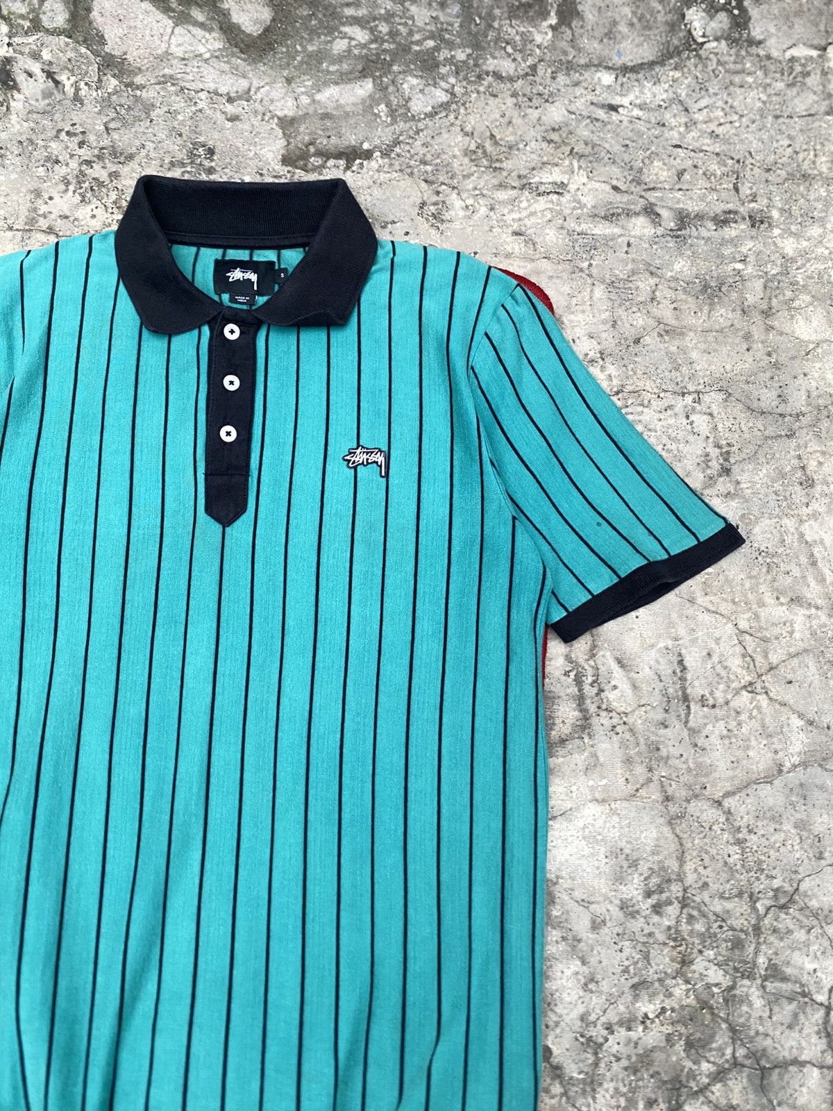 Stussy Stussy polo Shirt Striped Size US M / EU 48-50 / 2 - 2 Thumbnail