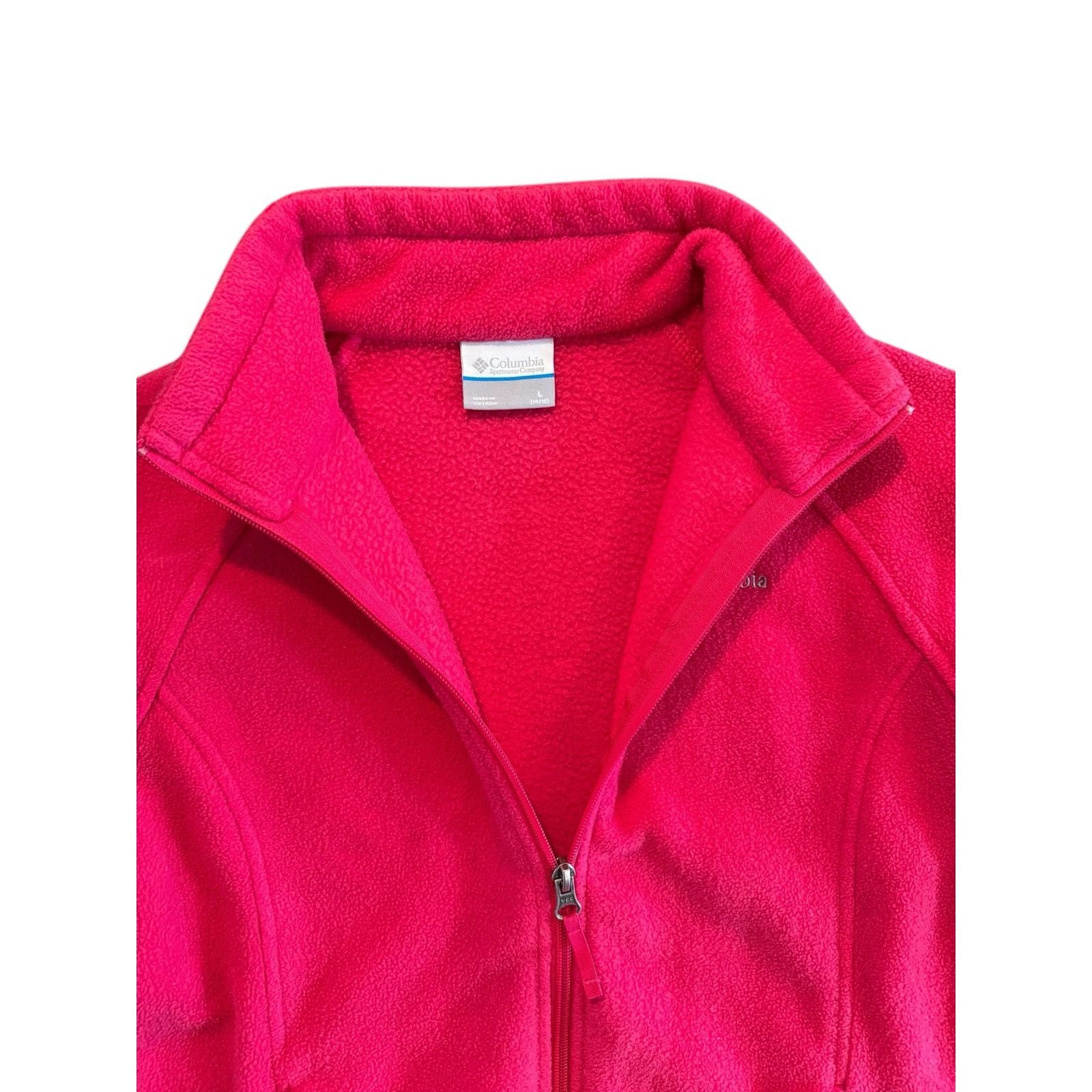 Columbia Columbia Fleece Jacket Size L 14/16 Pink Full Zip Outdoor Size US L / EU 52-54 / 3 - 4 Thumbnail