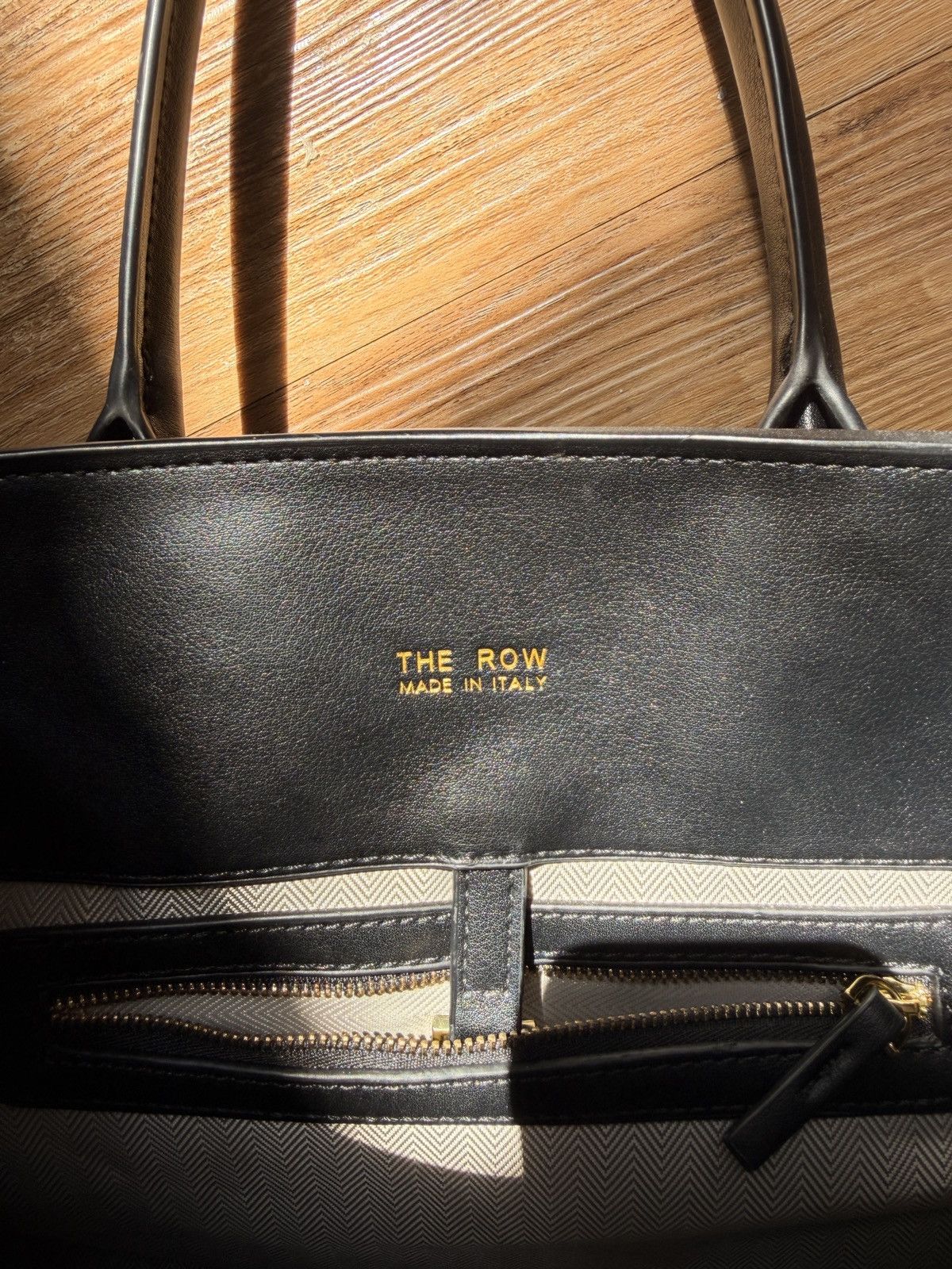 The Row The Row Margaux 15 Tote Black/Gold Hardware Size ONE SIZE - 3 Thumbnail