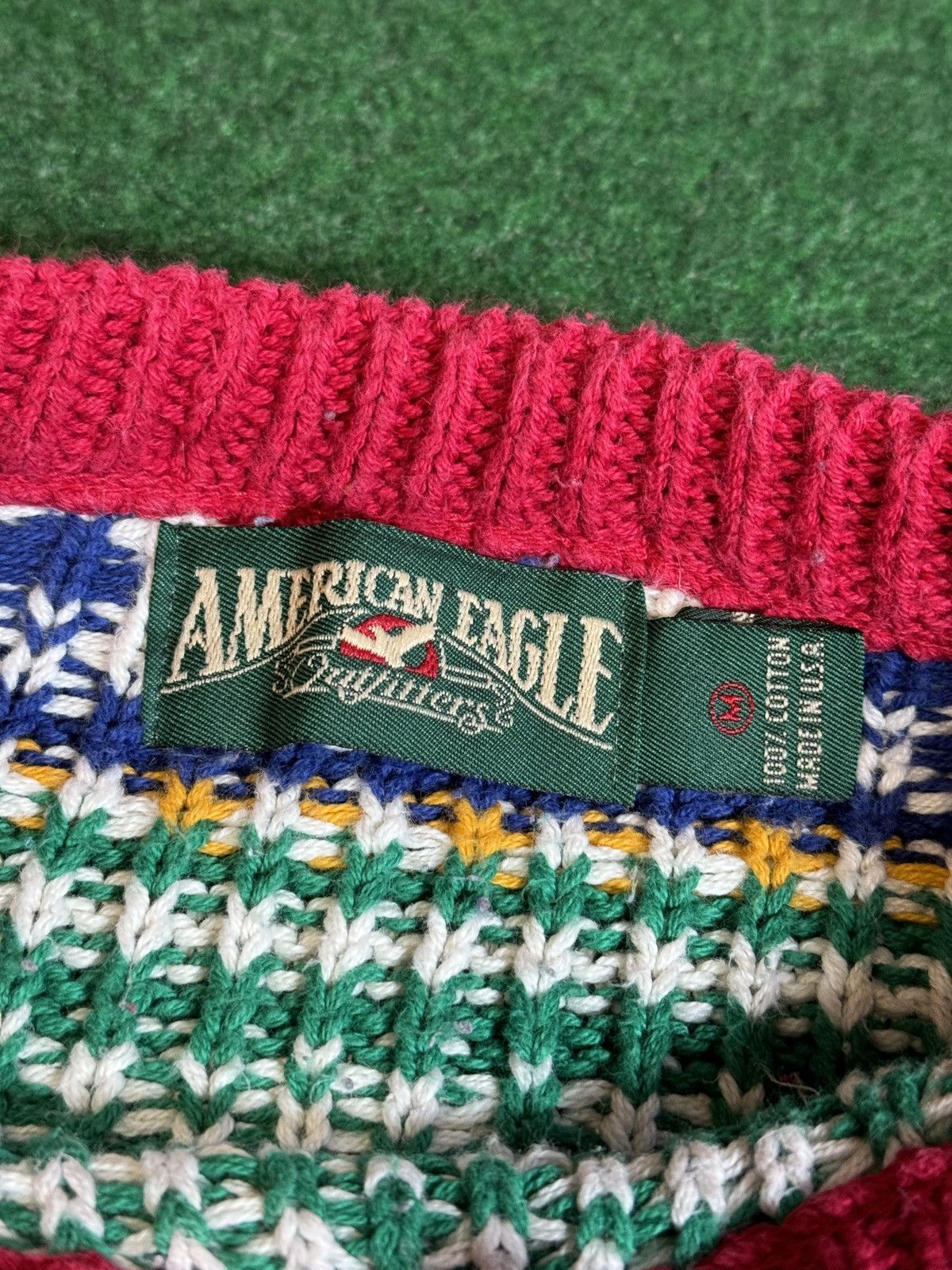 American Eagle Outfitters × Vintage Vintage 90s American Eagle Holiday Winter Christmas Sweater Size US M / EU 48-50 / 2 - 2 Thumbnail