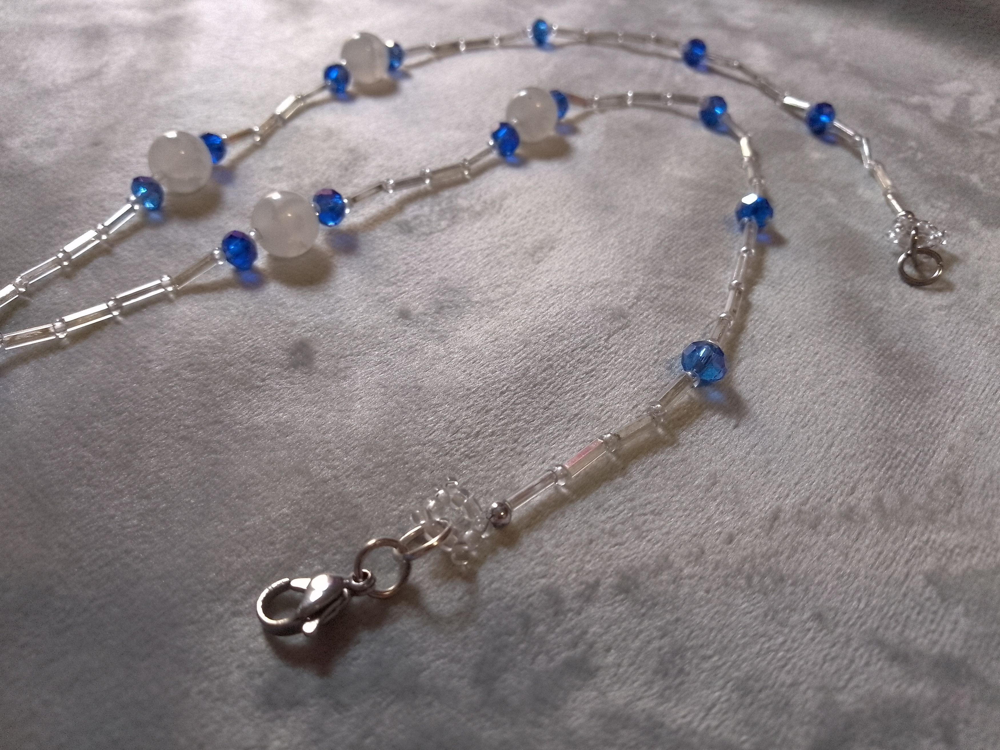 Handmade Talisman Necklaces eye of Nazar pendant Agate gemstones Size ONE SIZE - 9 Thumbnail