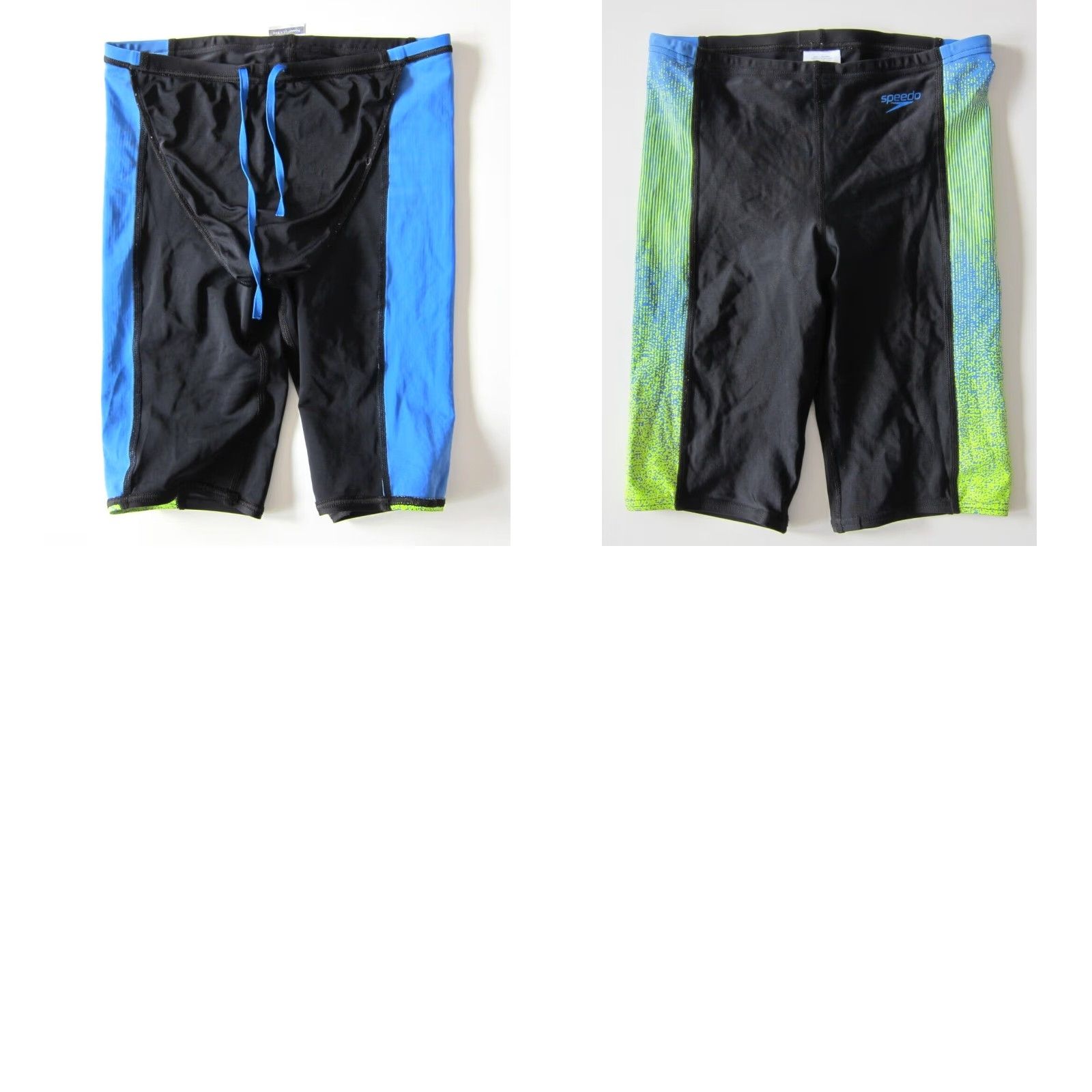 Speedo Speedo Jammer Bottom Men 30 Black Blue Green Wall Power Flex Eco Swim Trunk 78% nylon 22% lycra Mens Size US 30 / EU 46 - 8 Thumbnail
