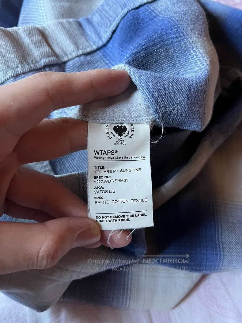 Wtaps Wtaps Blue and white flannel shirt Size US M / EU 48-50 / 2 - 6 Thumbnail