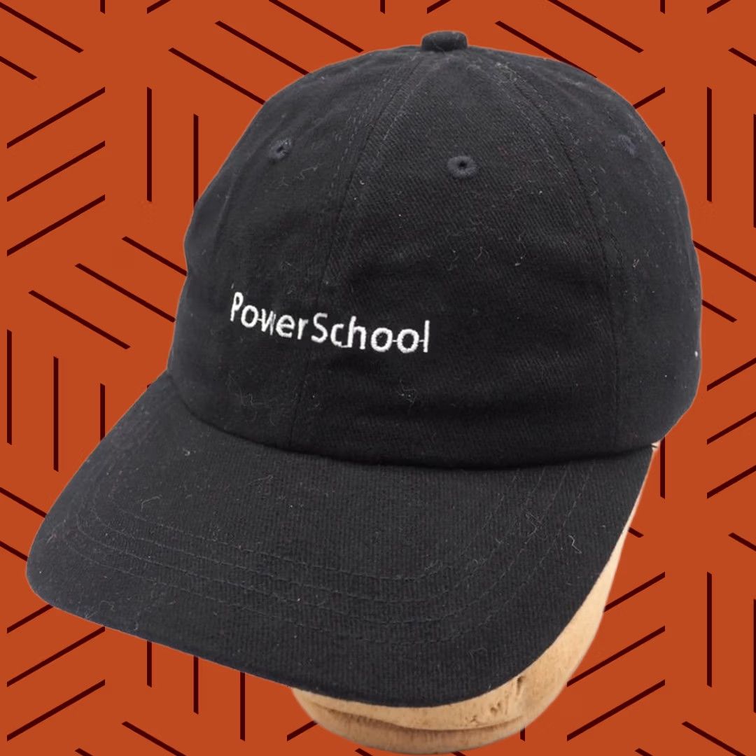 Apple Apple Power School Adjustable Strapback Hat Cap Black Size ONE SIZE - 1 Thumbnail