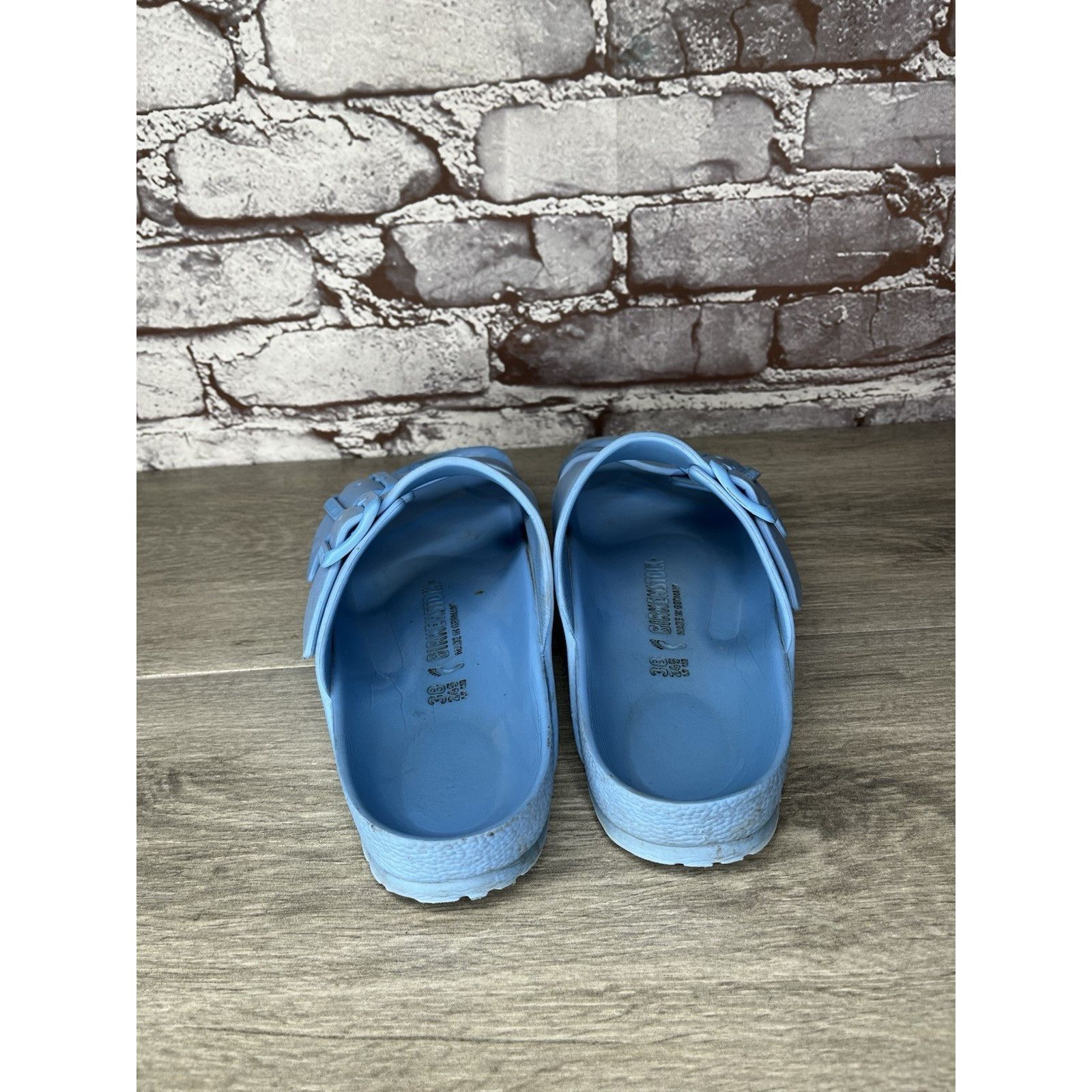 Birkenstock Birkenstock Arizona Essentials Baby Blue Lightweight Sandals Size US 7.5 / IT 37.5 - 13 Thumbnail