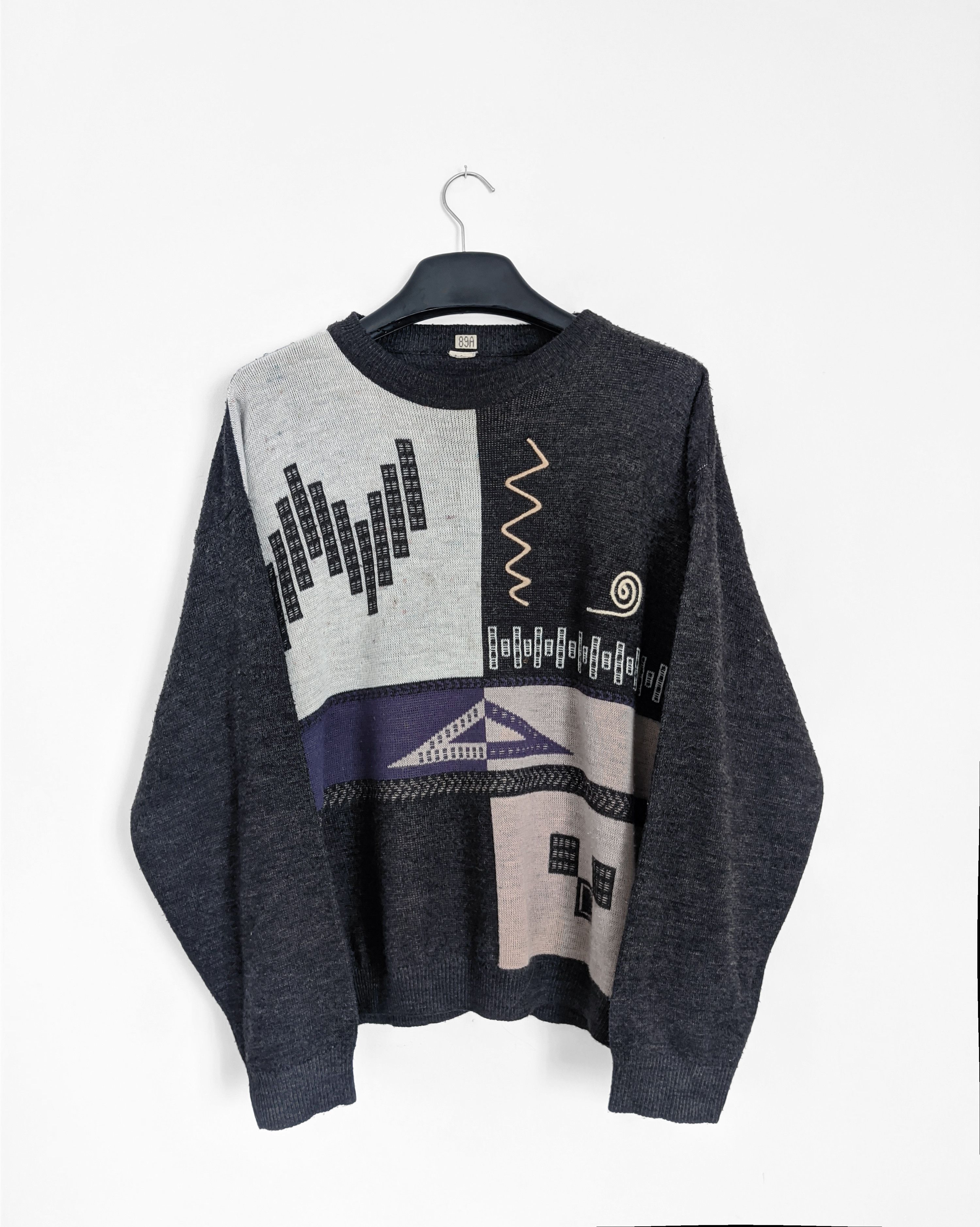 Vintage Vintage Sweater knit avant garde y2k Size US M / EU 48-50 / 2 - 1 Thumbnail