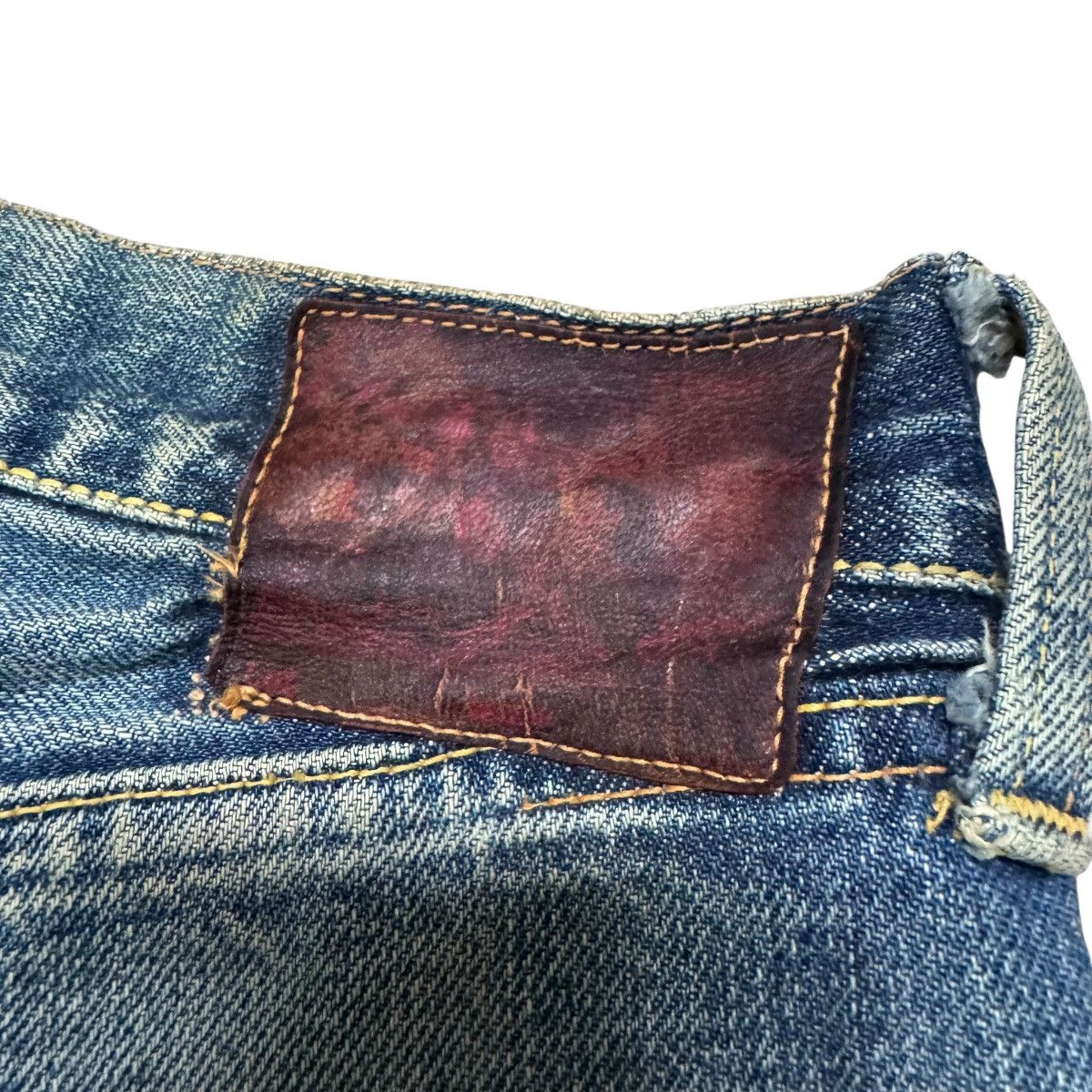 Evisu Vintage Evis Denim Selvedge Jeans Distressed Size US 30 / EU 46 - 14 Thumbnail