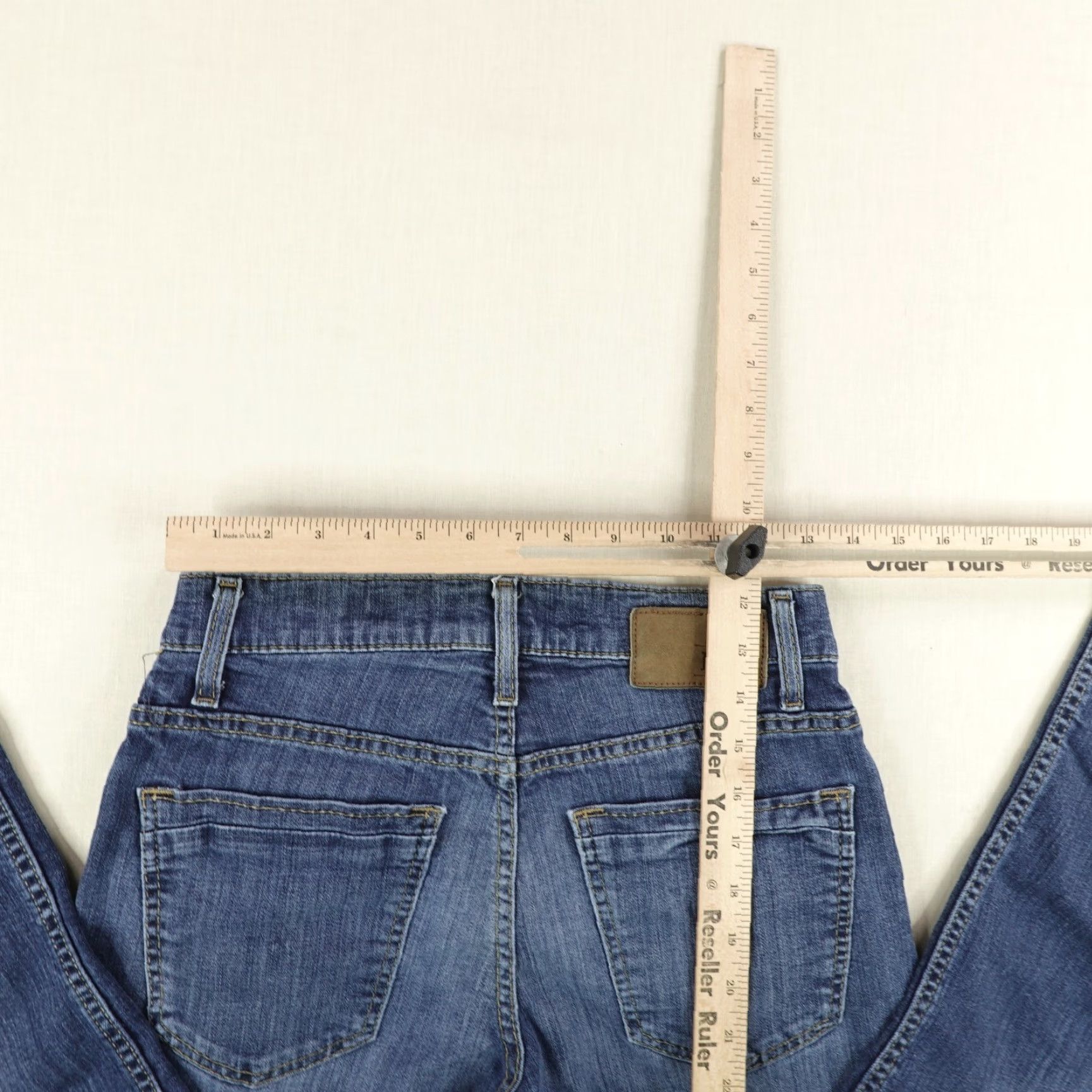BKE VINTAGE BKE Jeans Men 28S Blue Denim Bootcut Regular Fit Low Rise Stretch Pants Size US 27 - 7 Thumbnail